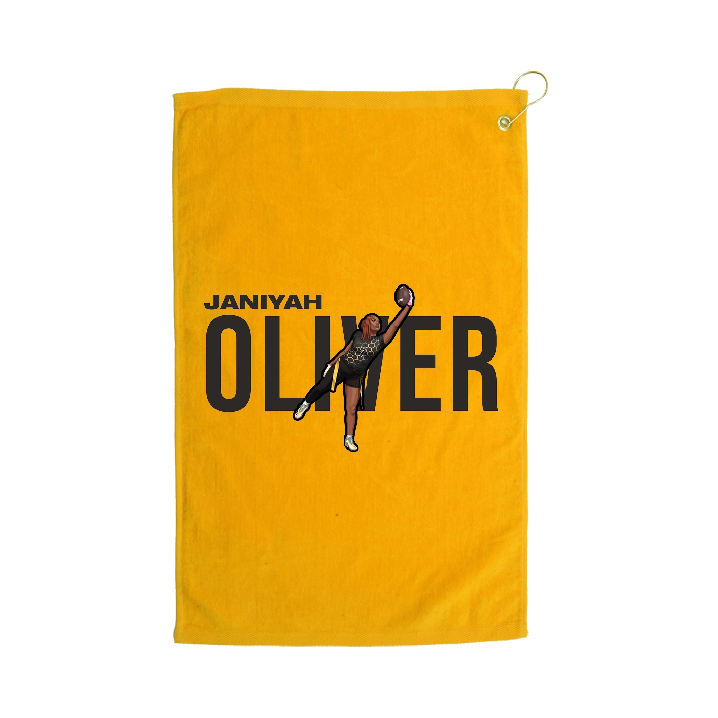 Golf Towel — Player Name in Gold