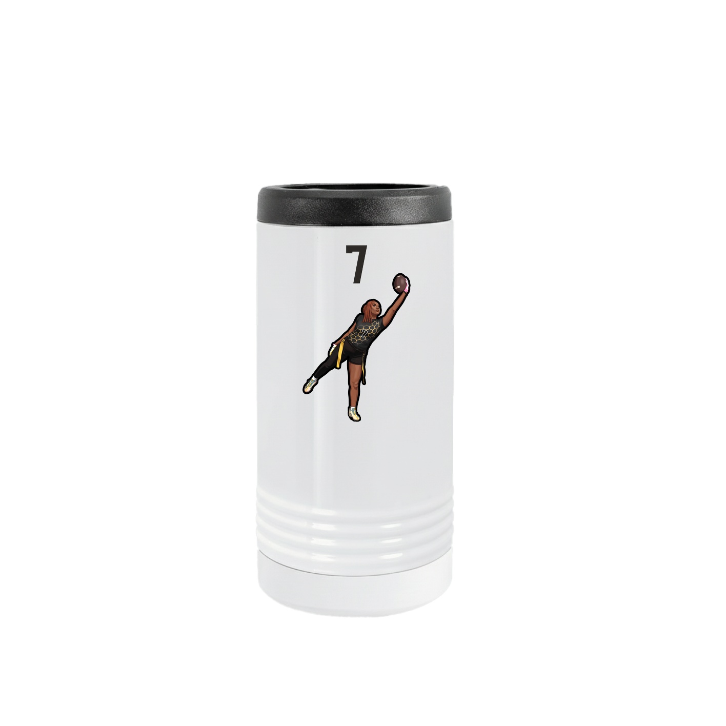 Slim Beverage Holder — Number Top in White