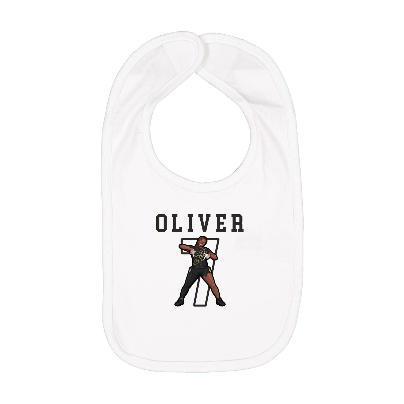 Infant Bib — Shirsey in White