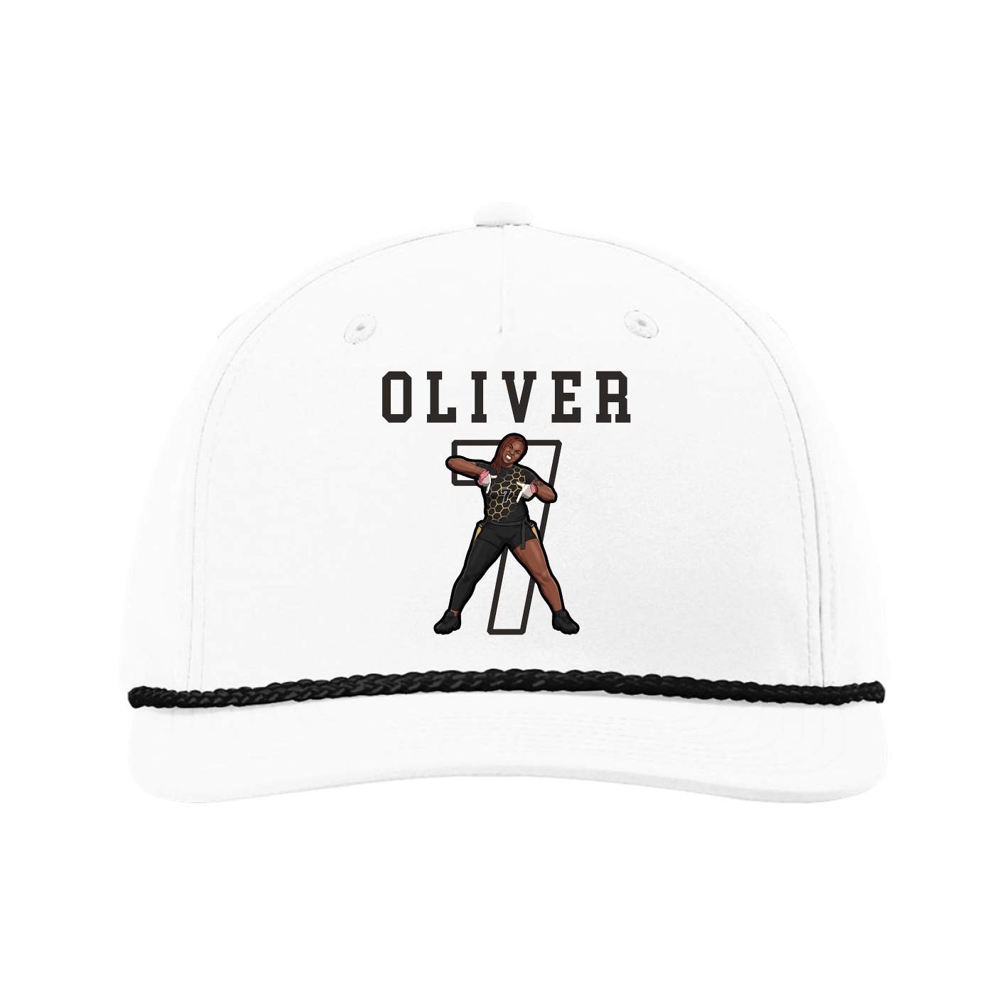 Five-Panel Classic Rope Cap — Shirsey in White