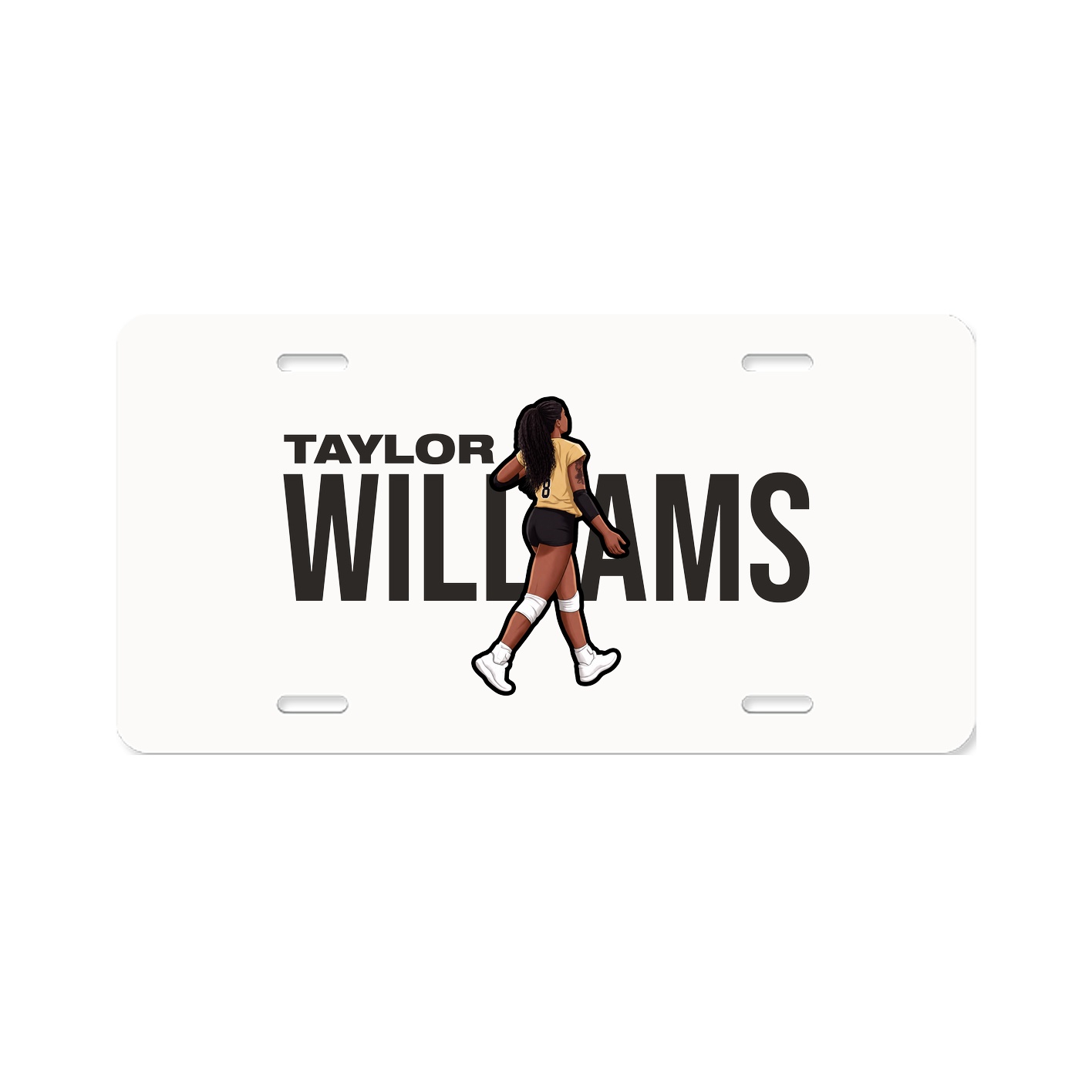 License Plate — Player Name in Classic