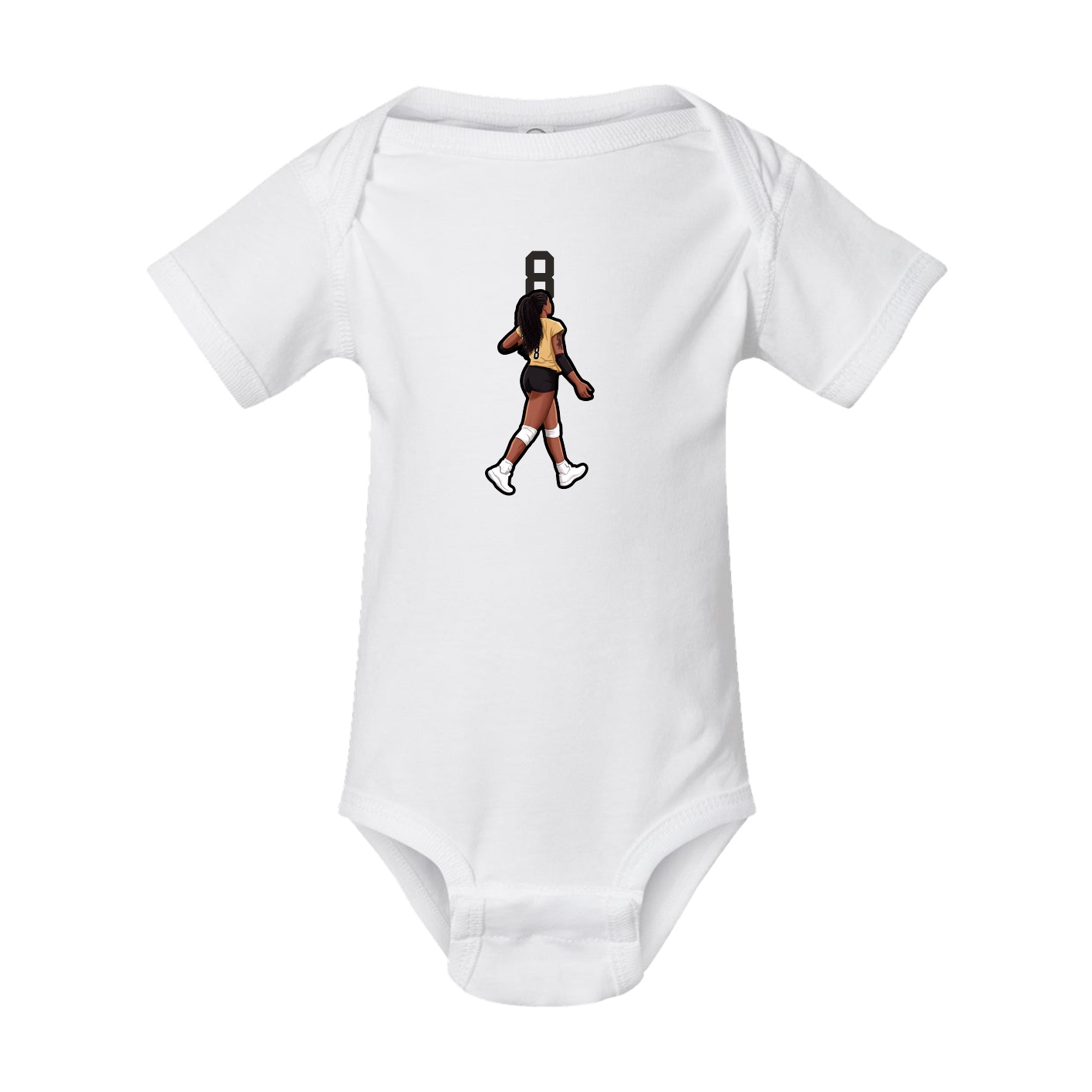 Baby Onesie — Number Top in White