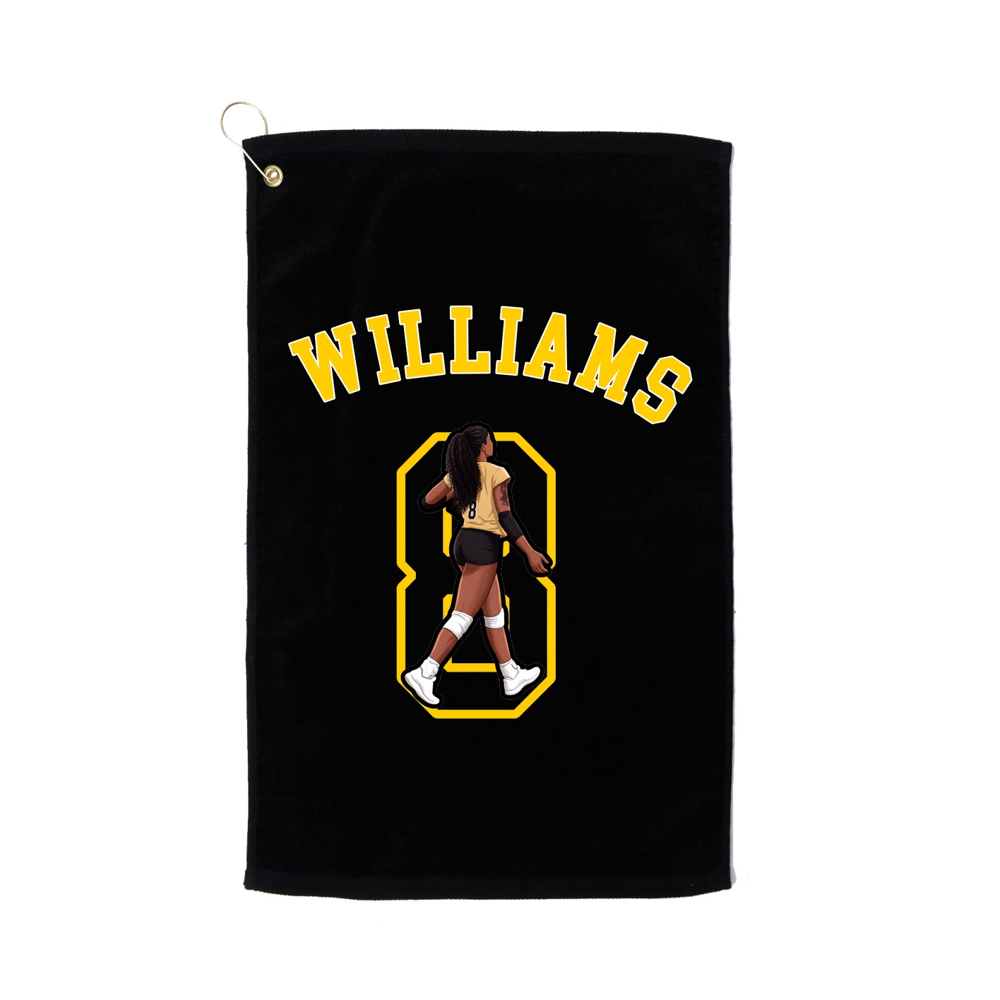 Golf Towel — Shirsey Arch in Black
