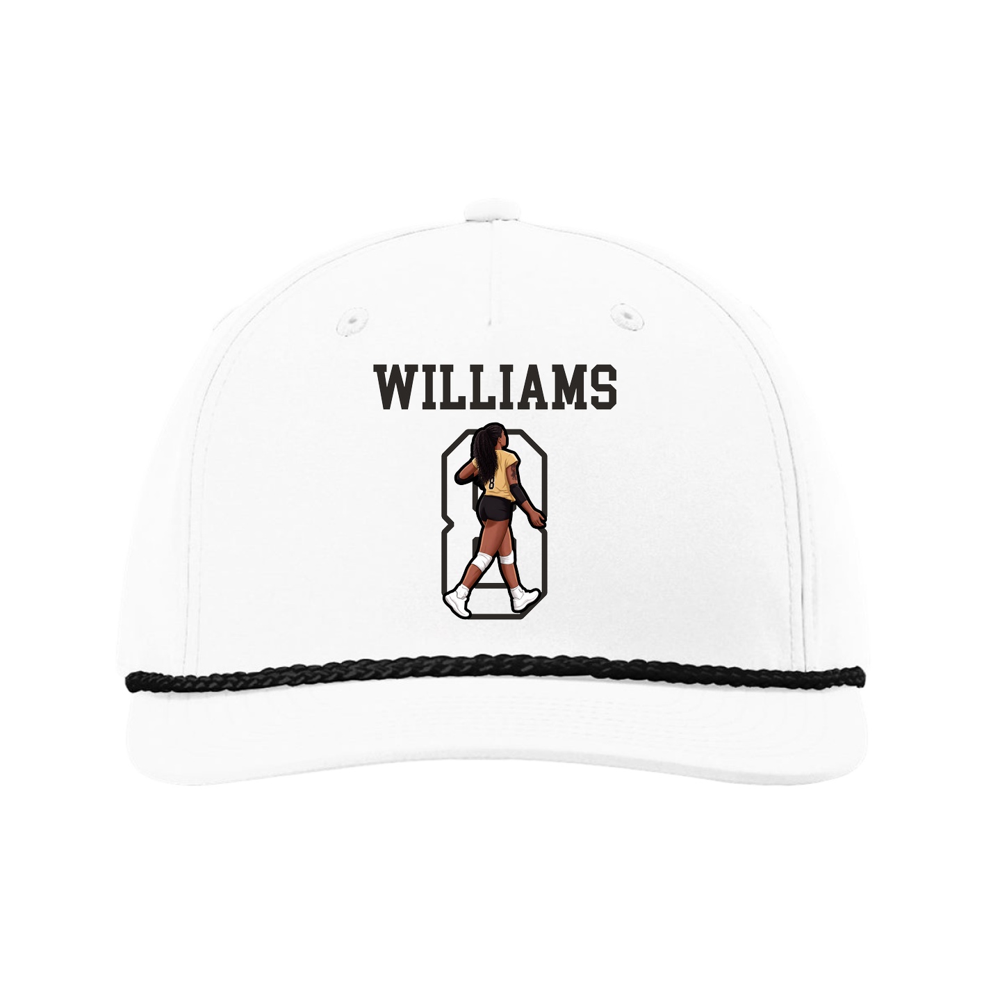 Five-Panel Classic Rope Cap — Shirsey in White