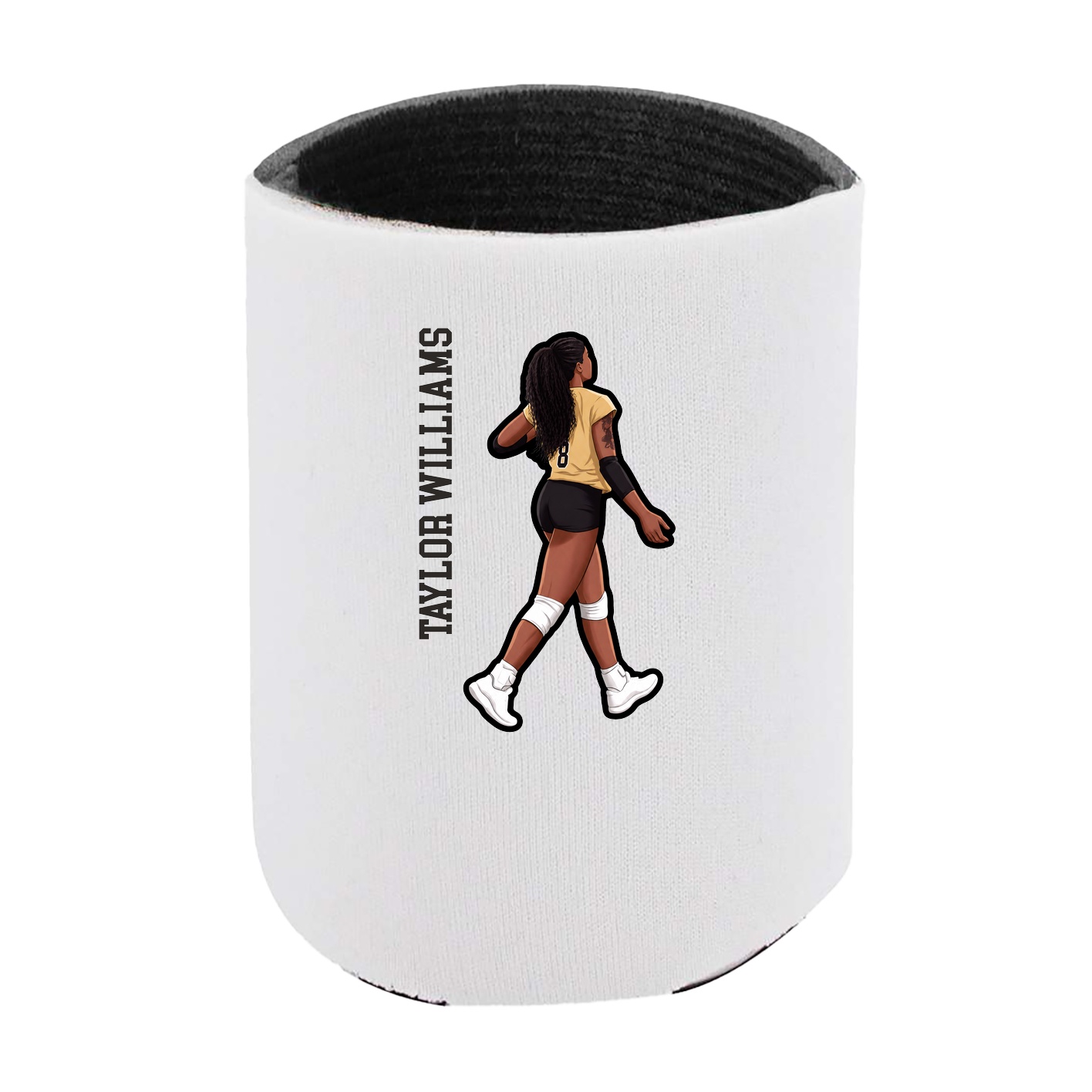 Can Holder — Name Vertical in White