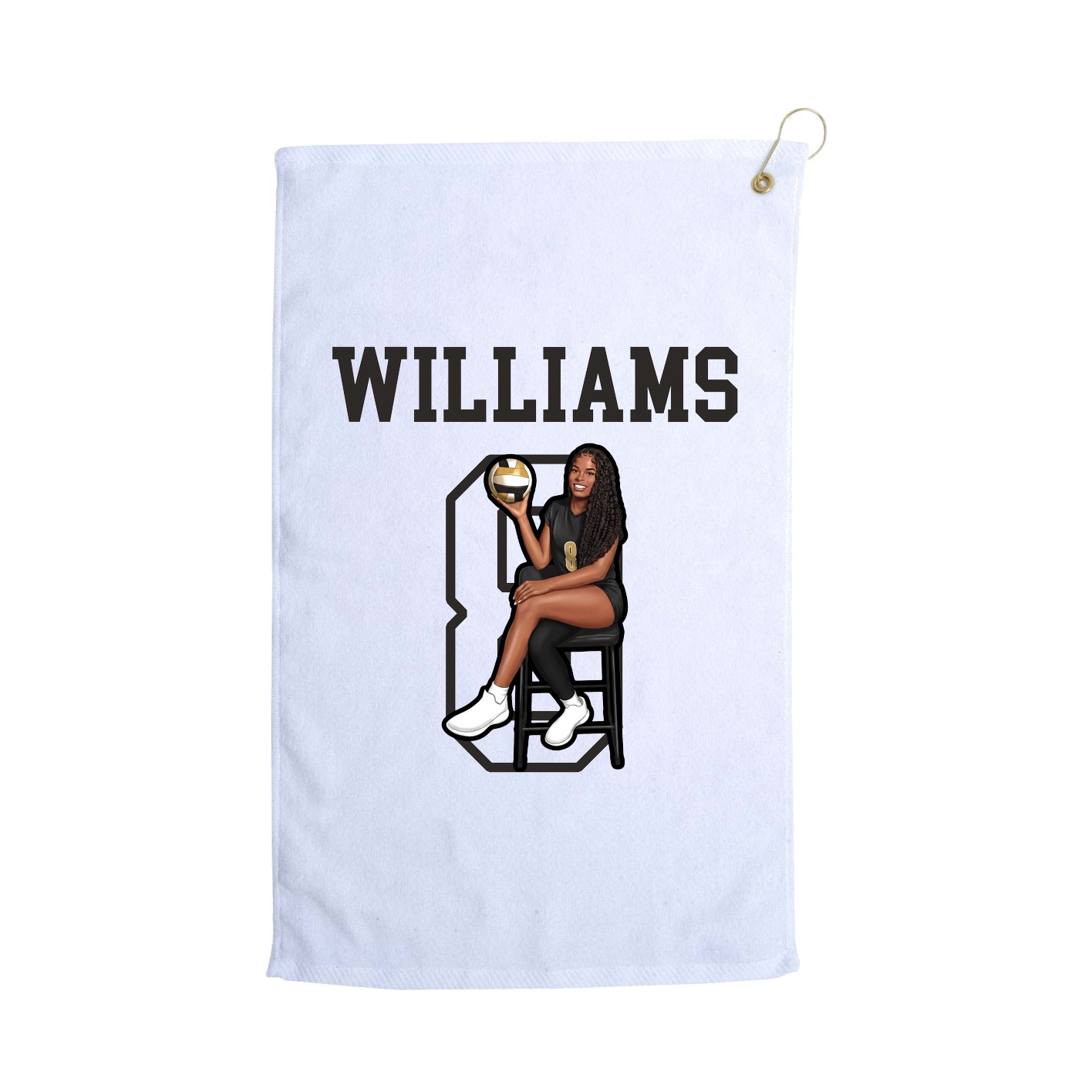 Golf Towel — Shirsey in White
