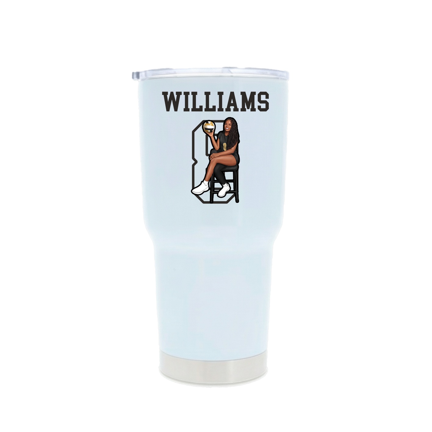 30oz Stainless Steel Tumbler — Shirsey in White