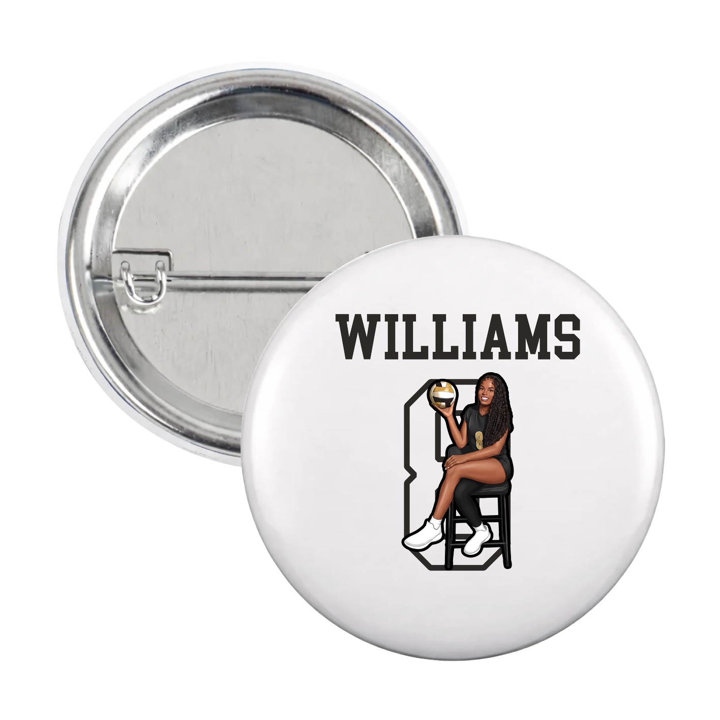 Game Day Button — Shirsey in White