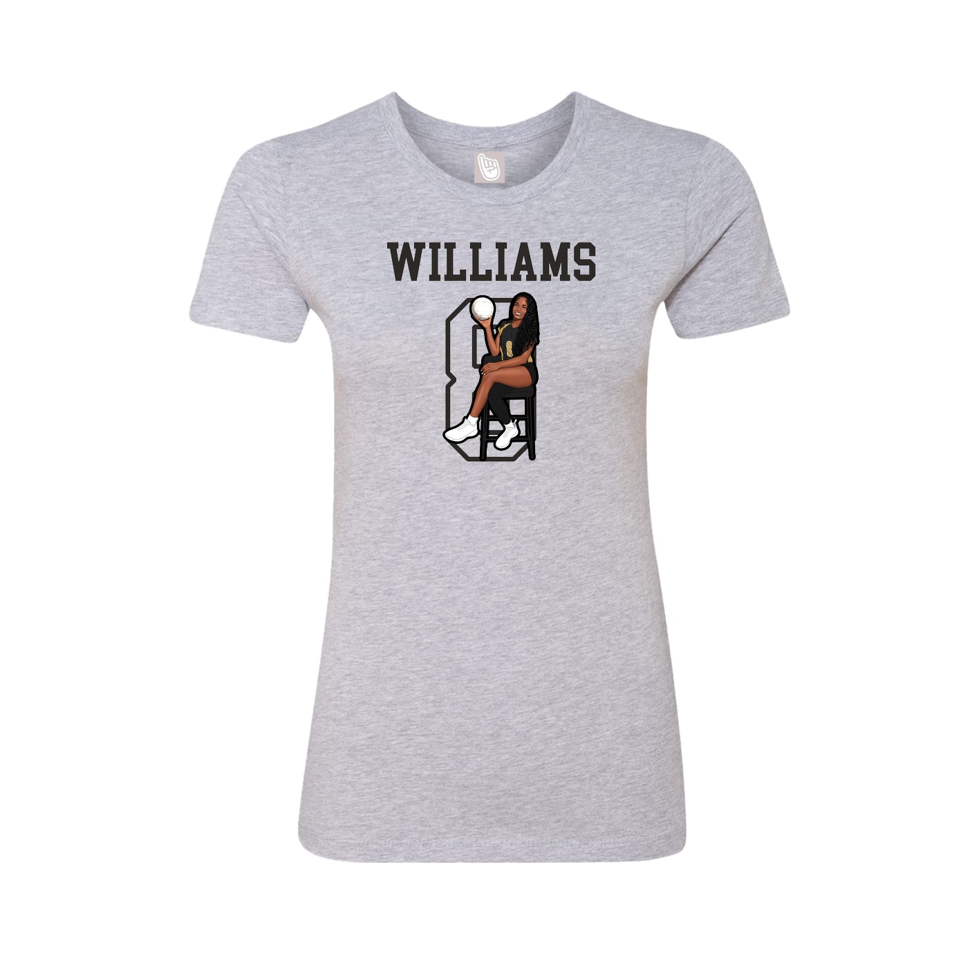 Fitted Women's Tee — Shirsey in Grey