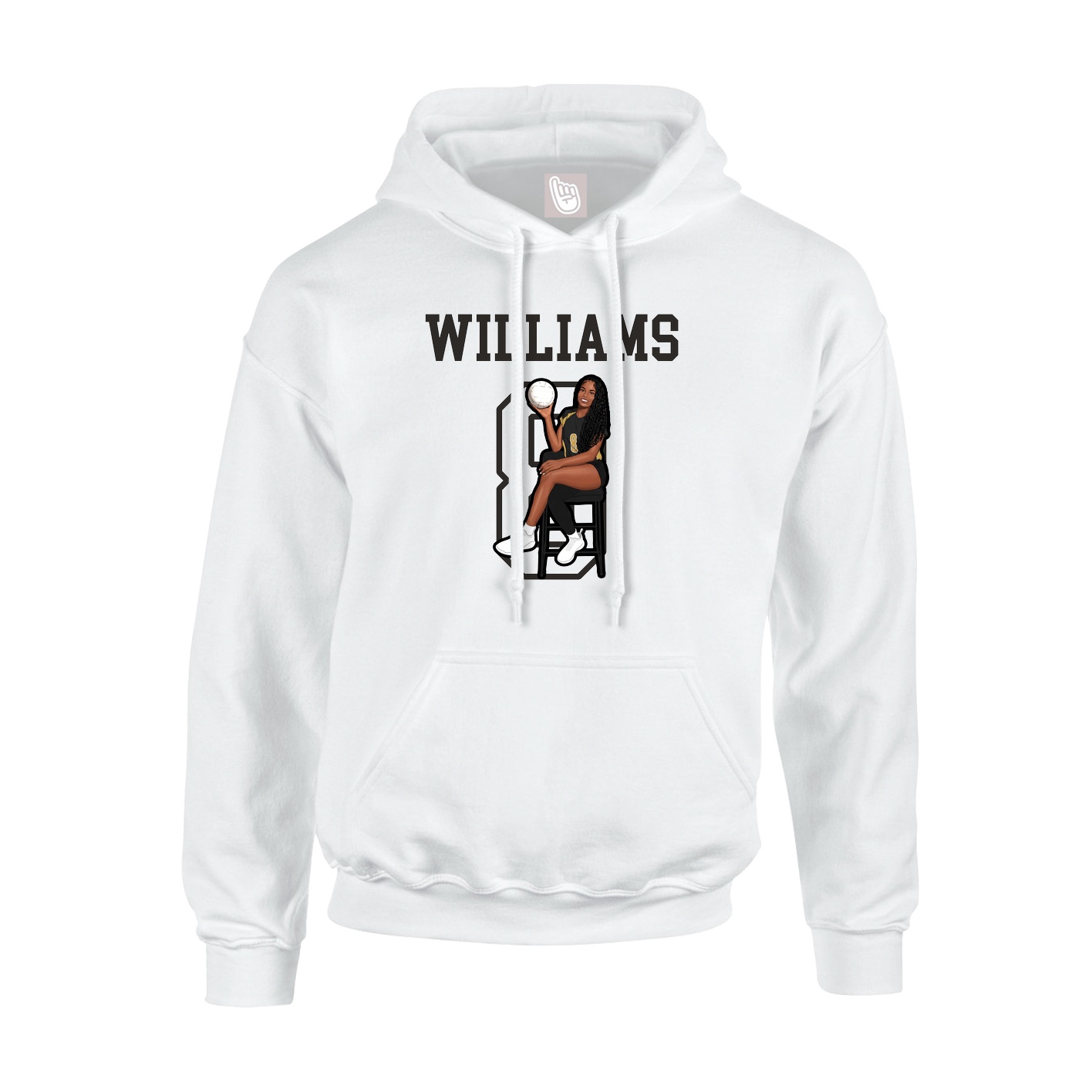 Hoodie — Shirsey in White