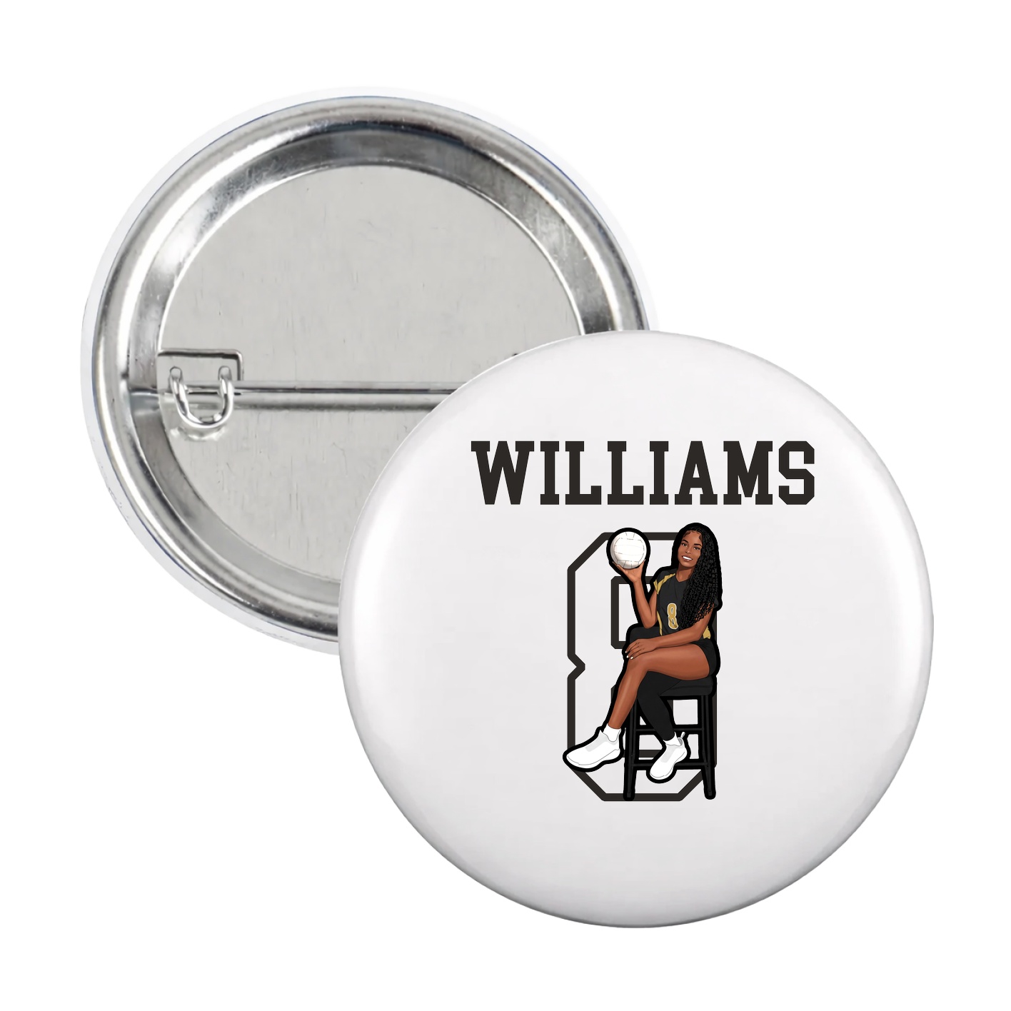 Game Day Button — Shirsey in White