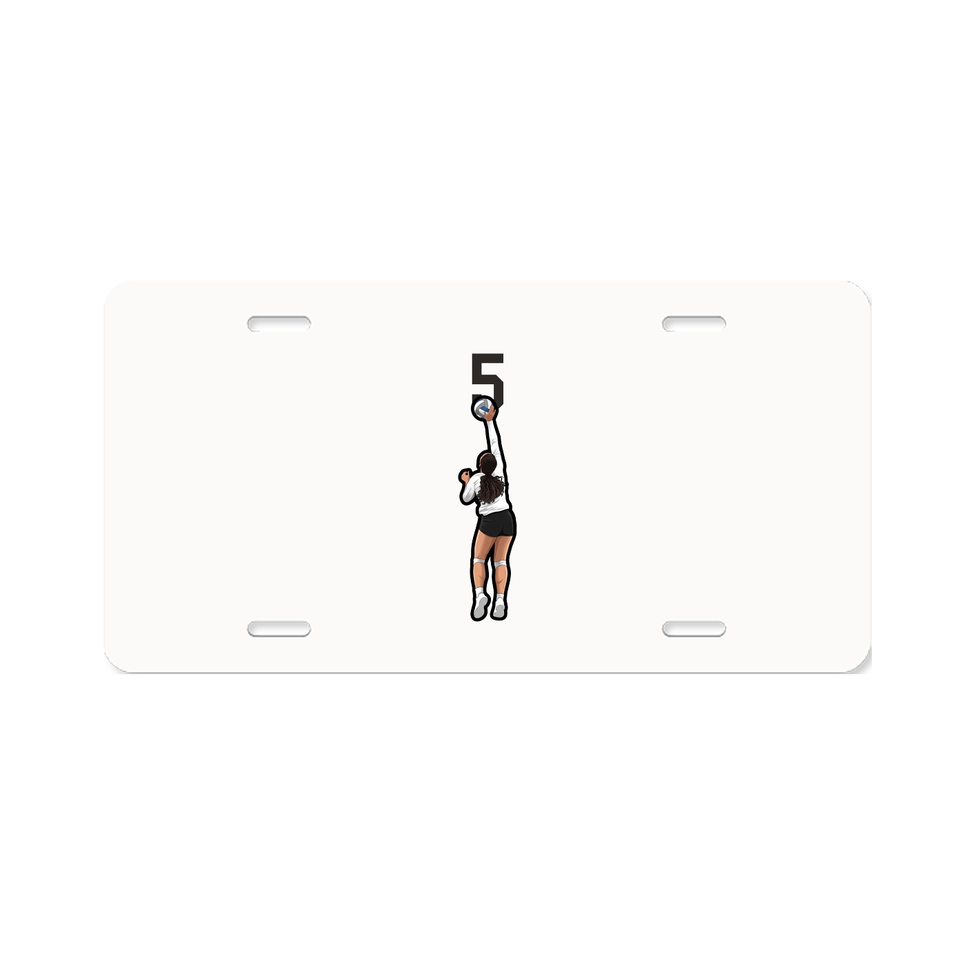 License Plate — Number Top in Classic