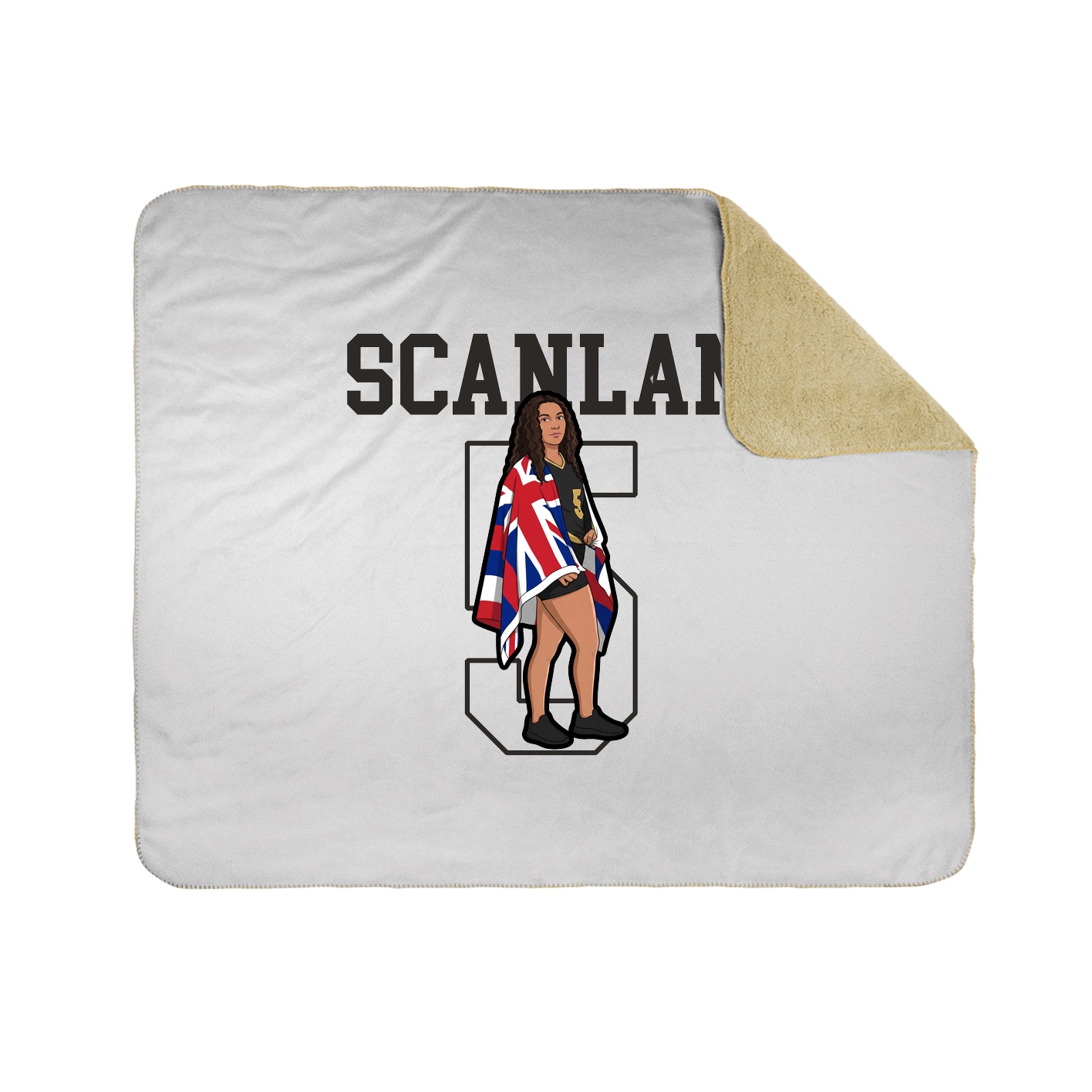 Throw Blanket — Shirsey in White