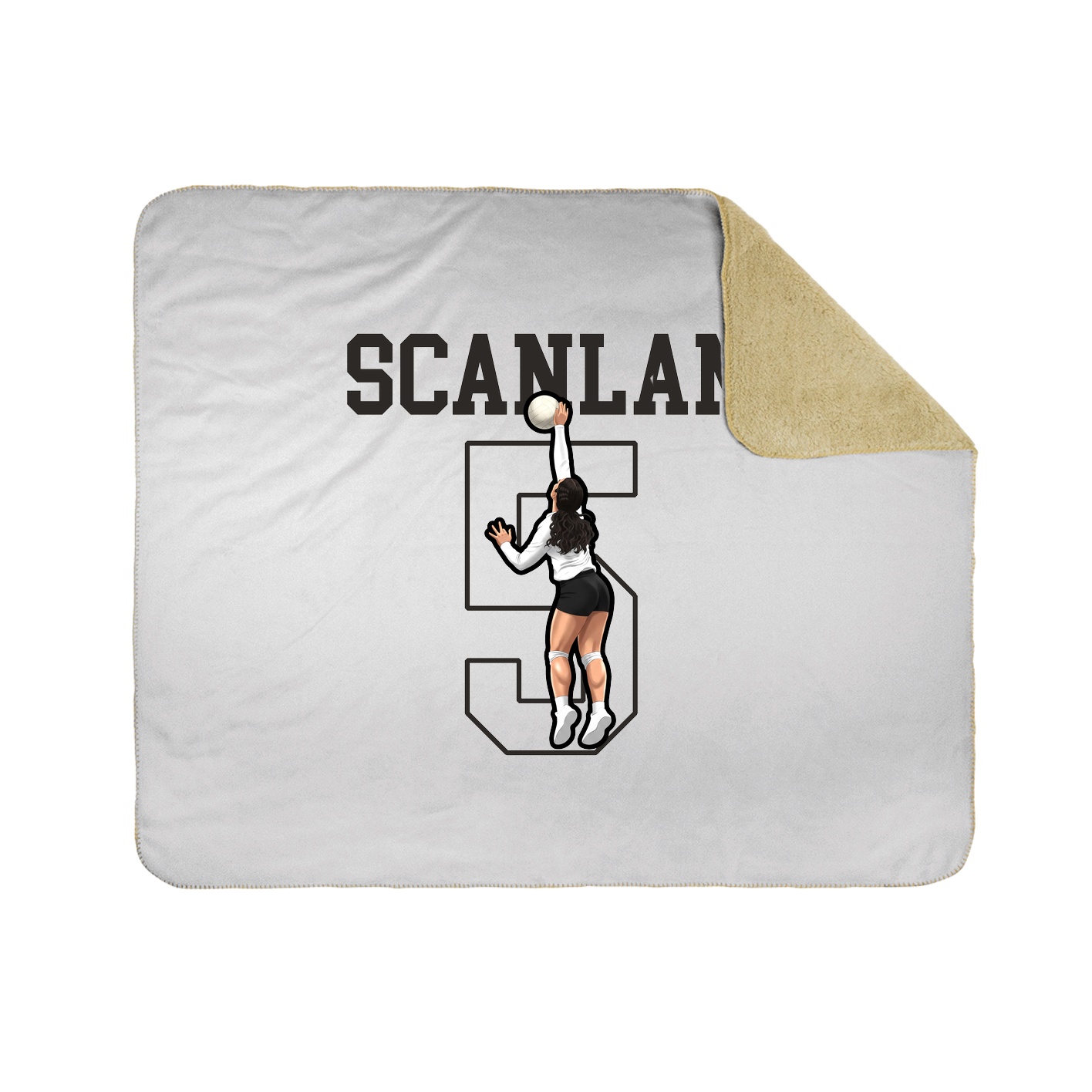 Throw Blanket — Shirsey in White