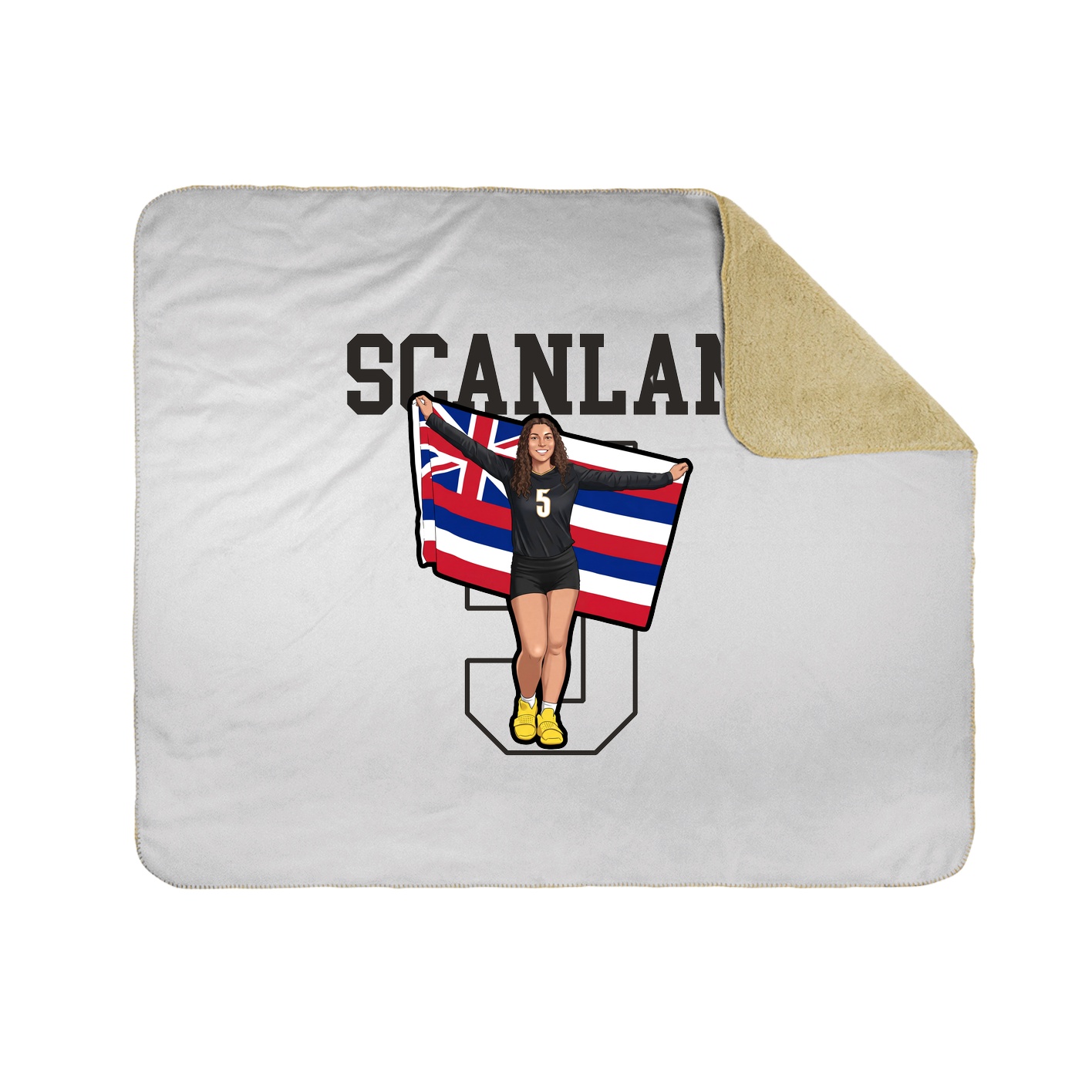 Throw Blanket — Shirsey in White