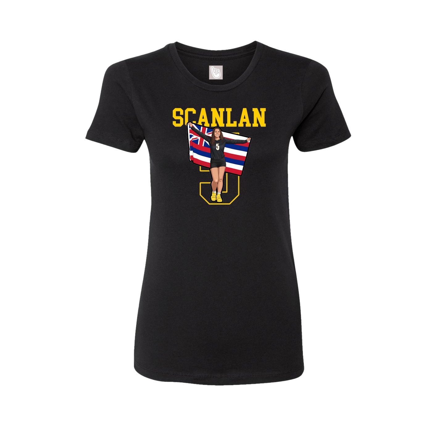 Fitted Women's Tee — Shirsey in Black