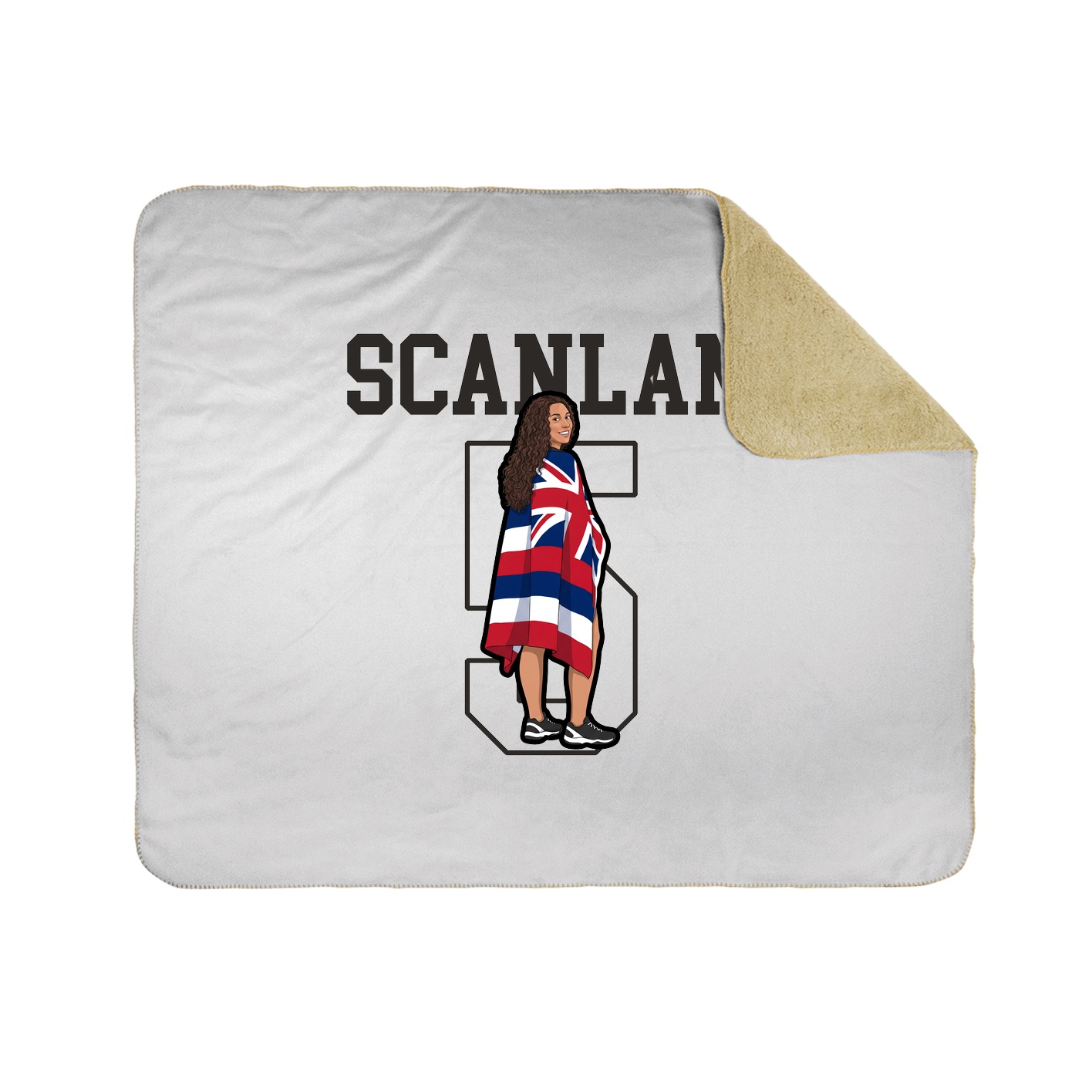 Throw Blanket — Shirsey in White