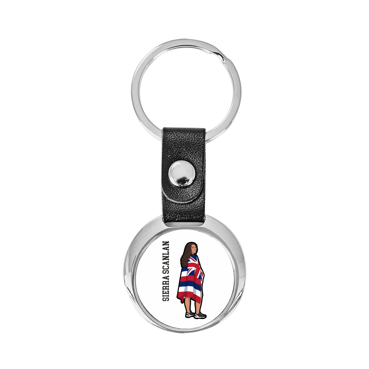 Key Chain — Name Vertical in Classic