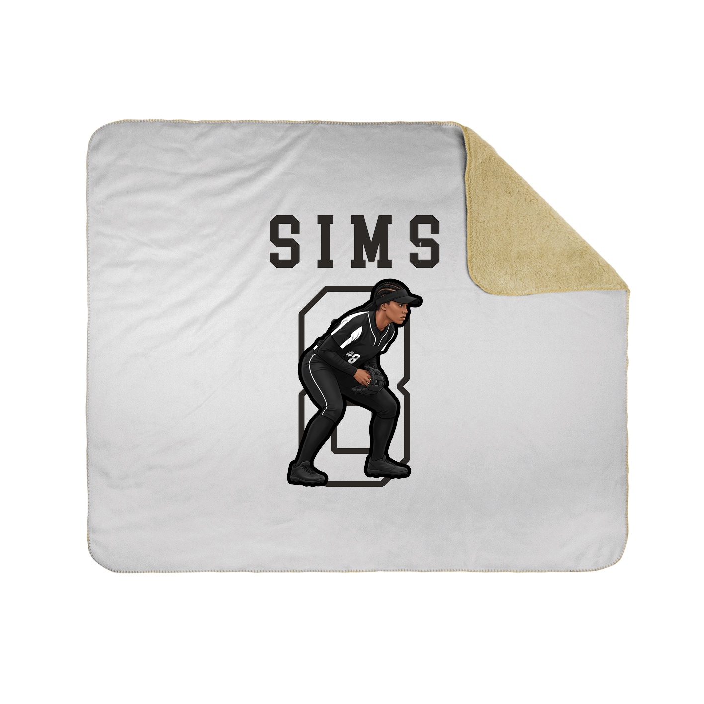 Throw Blanket — Shirsey in White