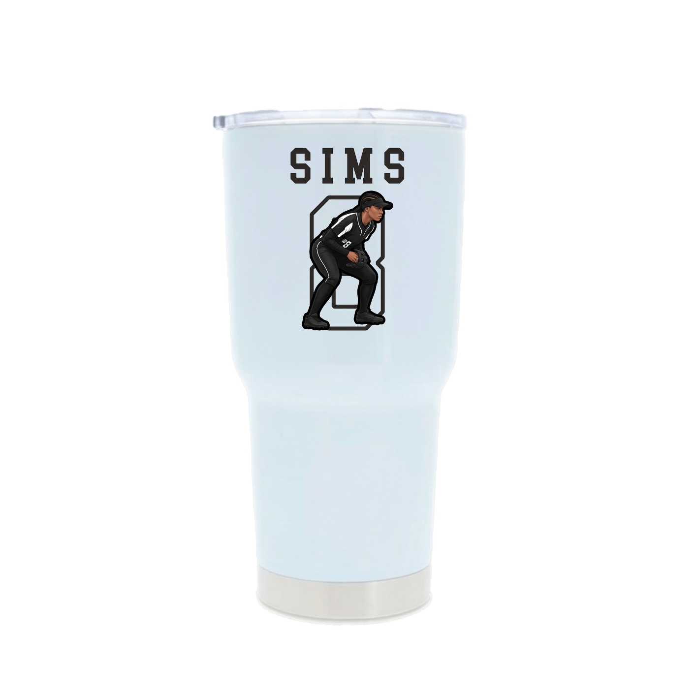 30oz Stainless Steel Tumbler — Shirsey in White