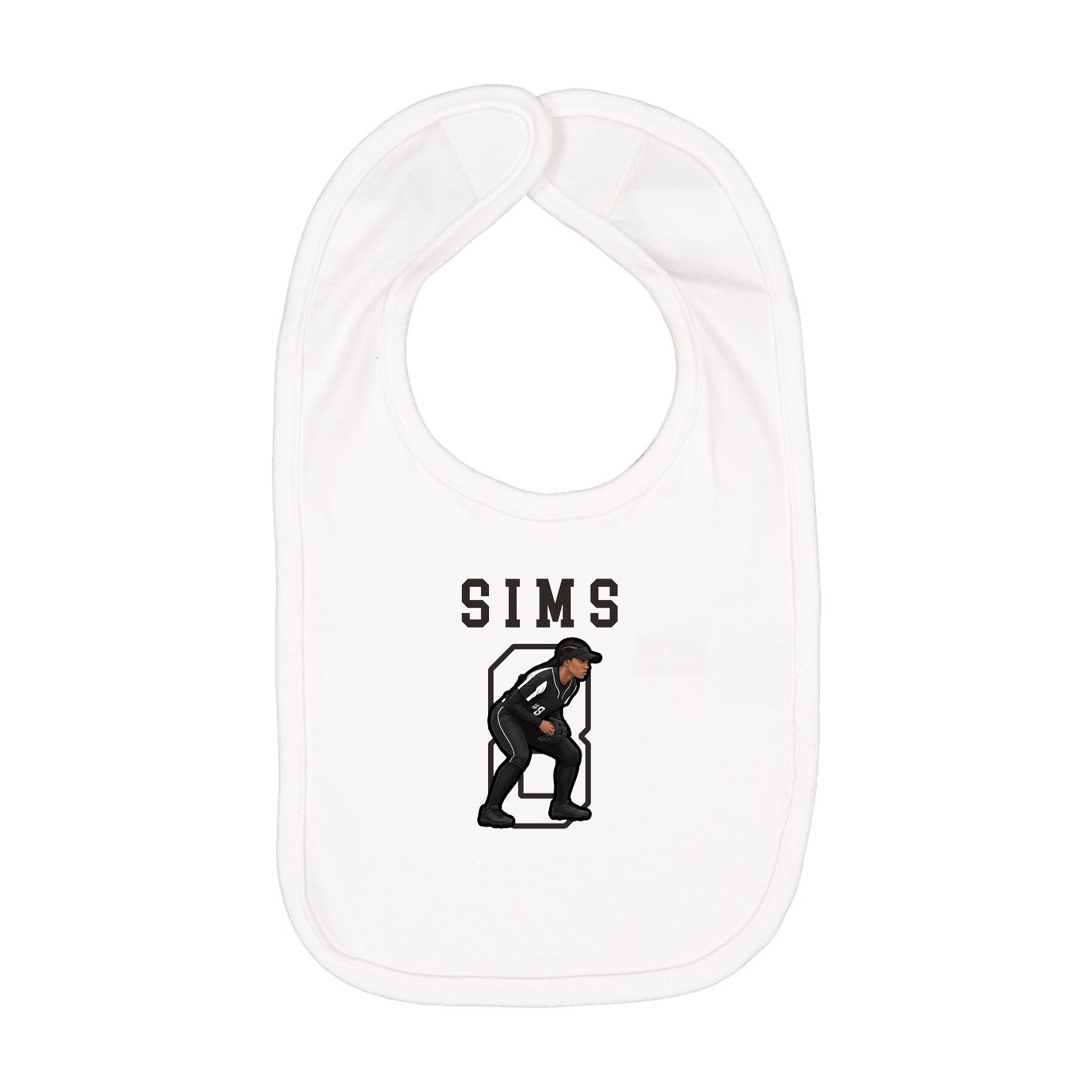 Infant Bib — Shirsey in White