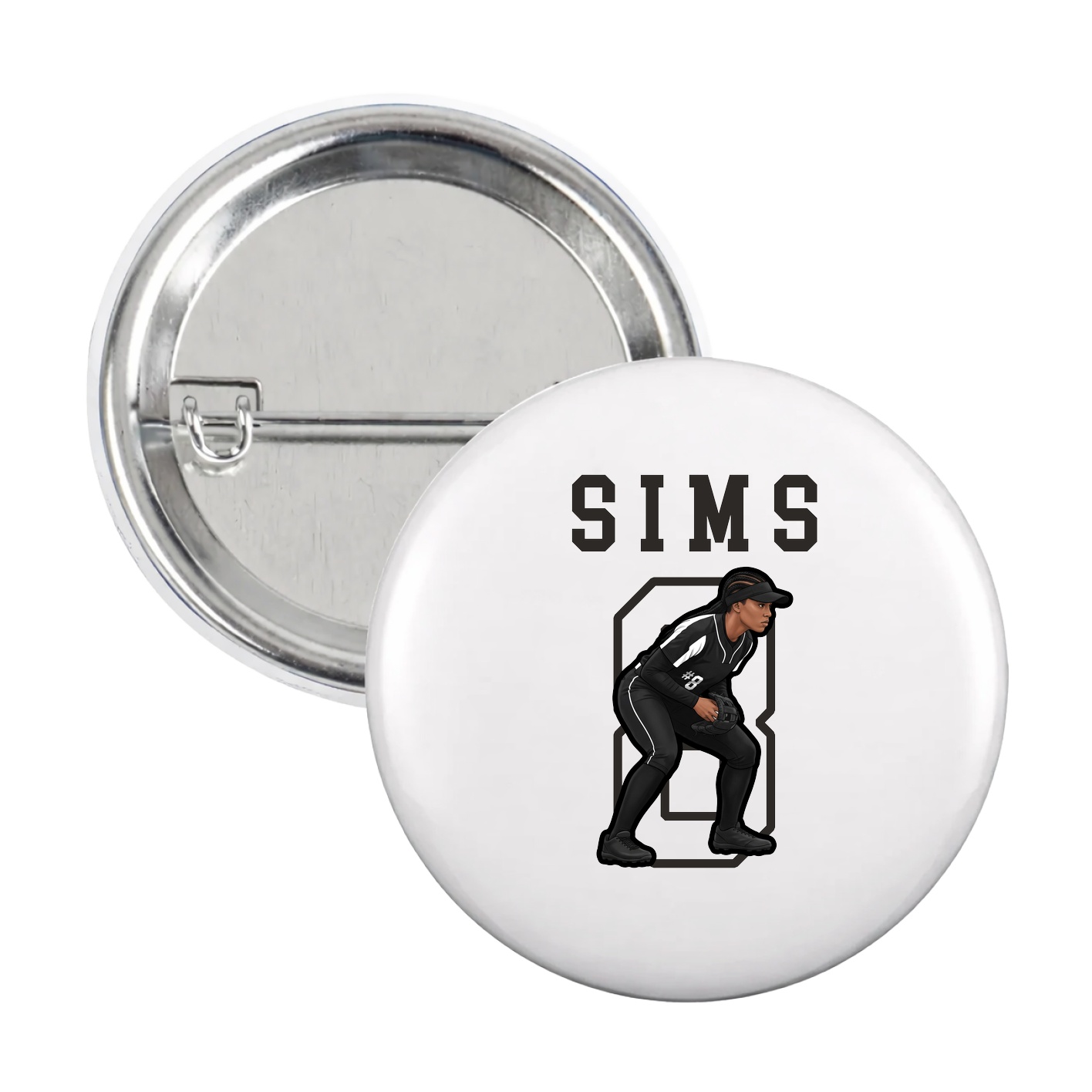 Game Day Button — Shirsey in White