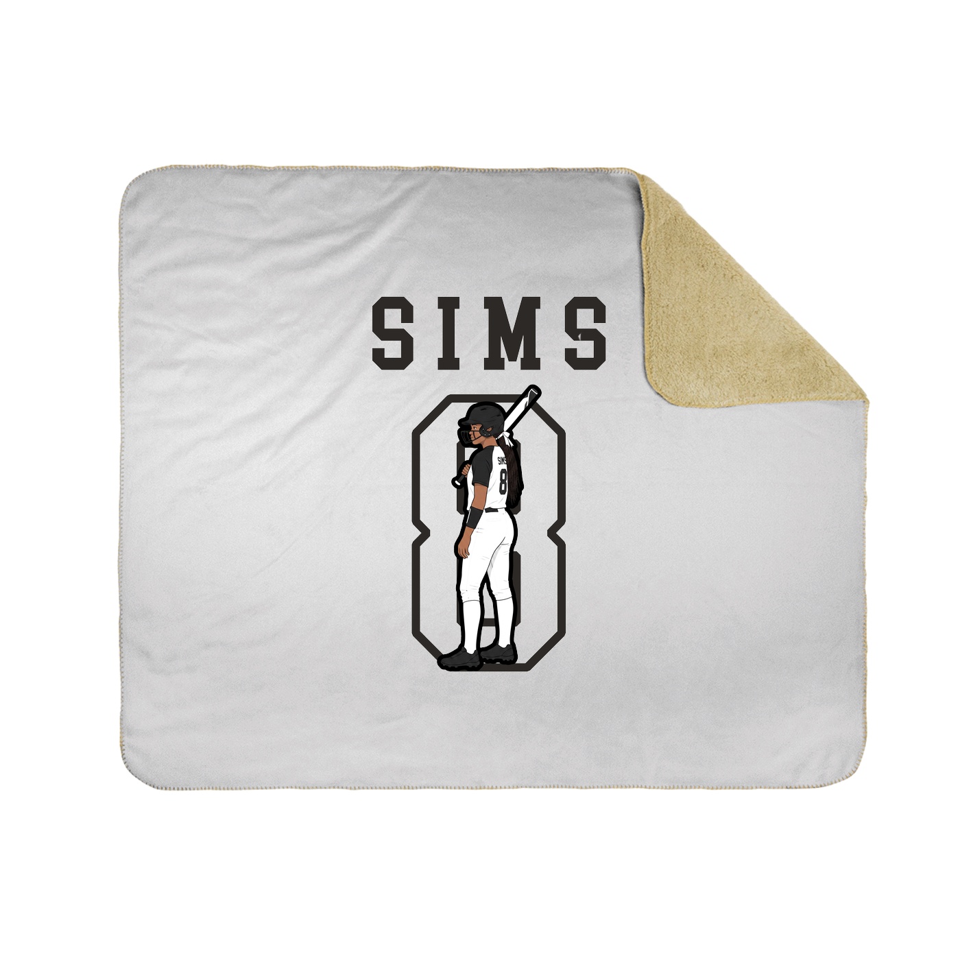 Throw Blanket — Shirsey in White