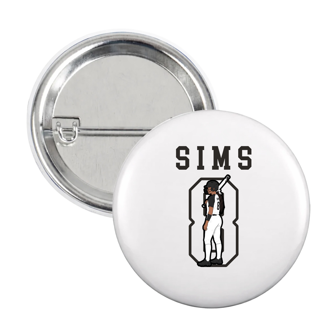 Game Day Button — Shirsey in White