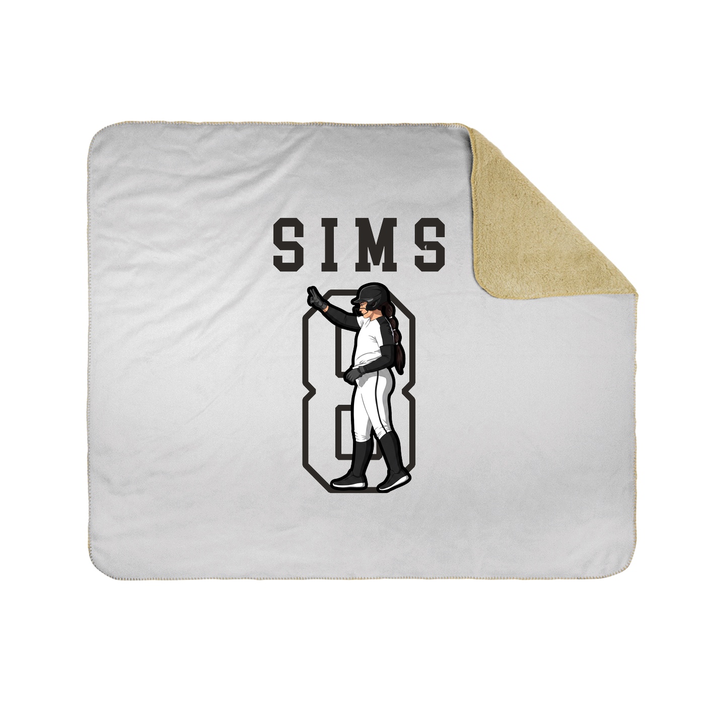 Throw Blanket — Shirsey in White