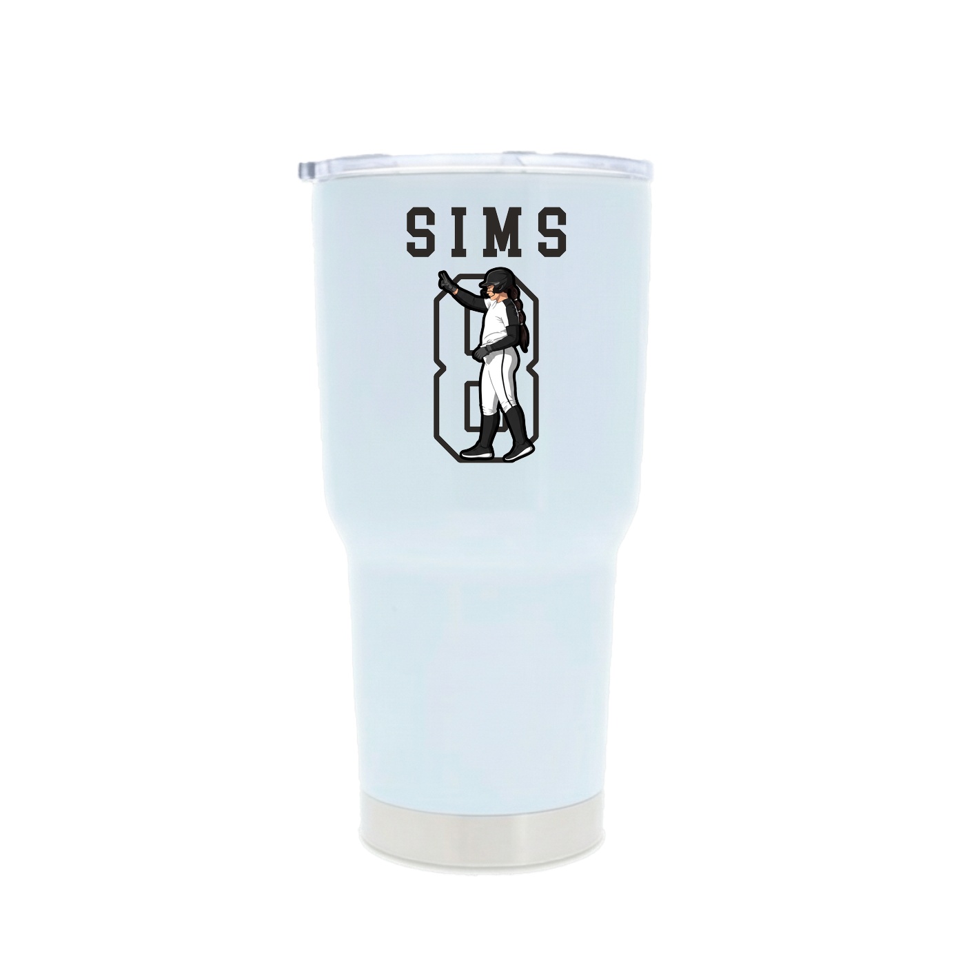 30oz Stainless Steel Tumbler — Shirsey in White