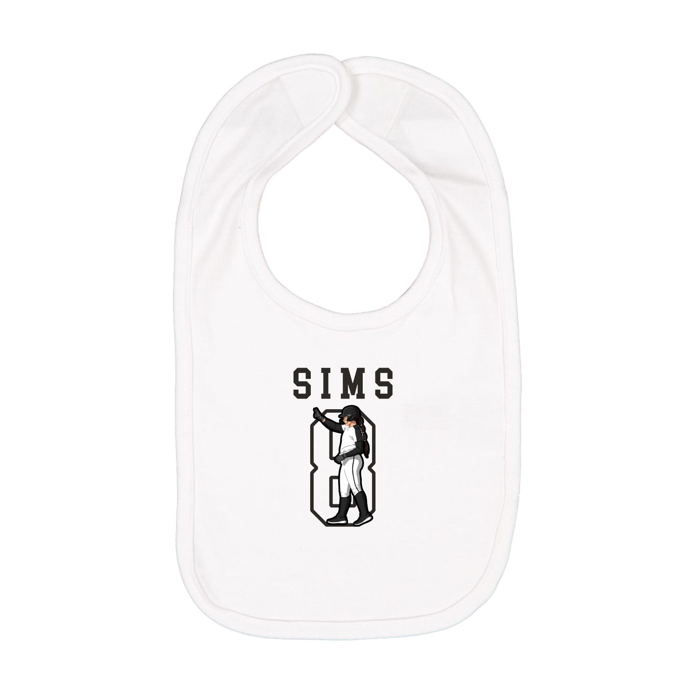Infant Bib — Shirsey in White