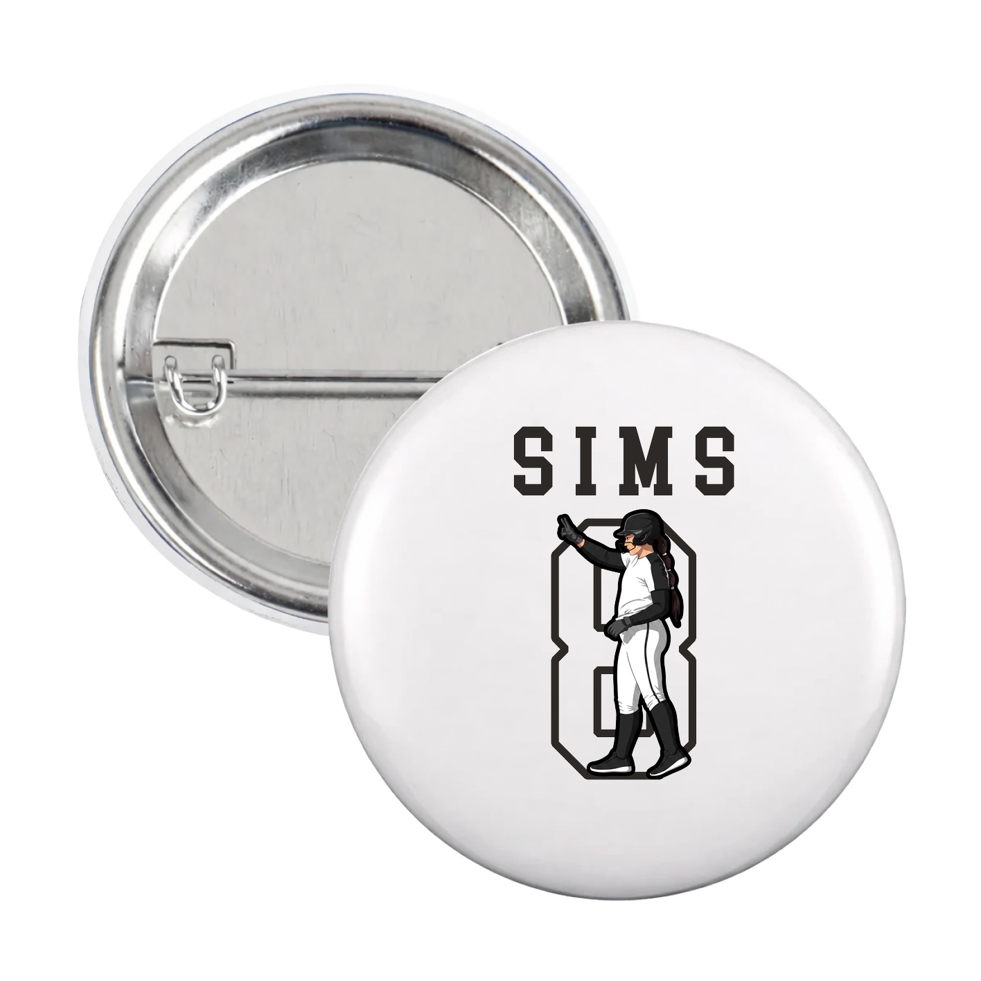 Game Day Button — Shirsey in White