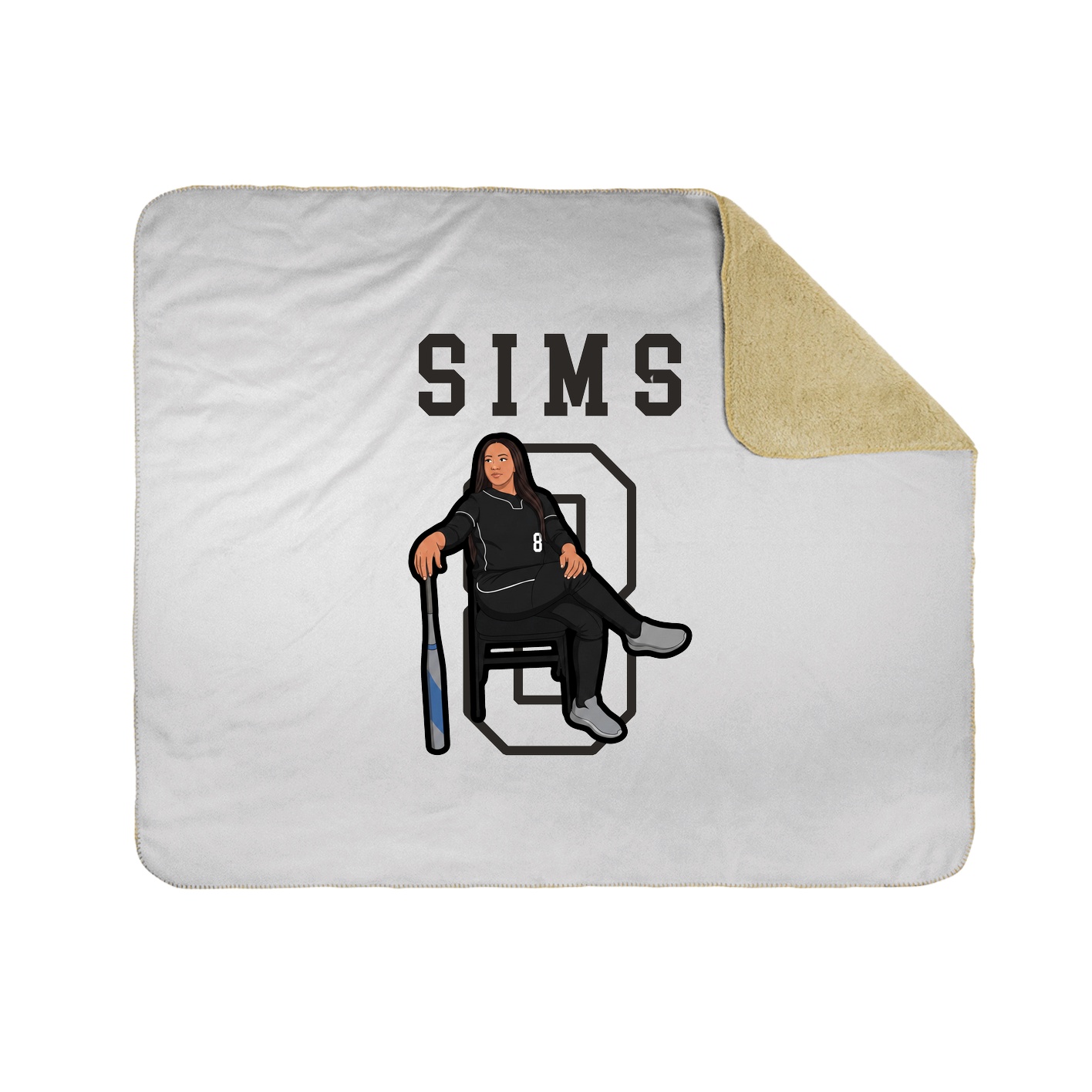 Throw Blanket — Shirsey in White