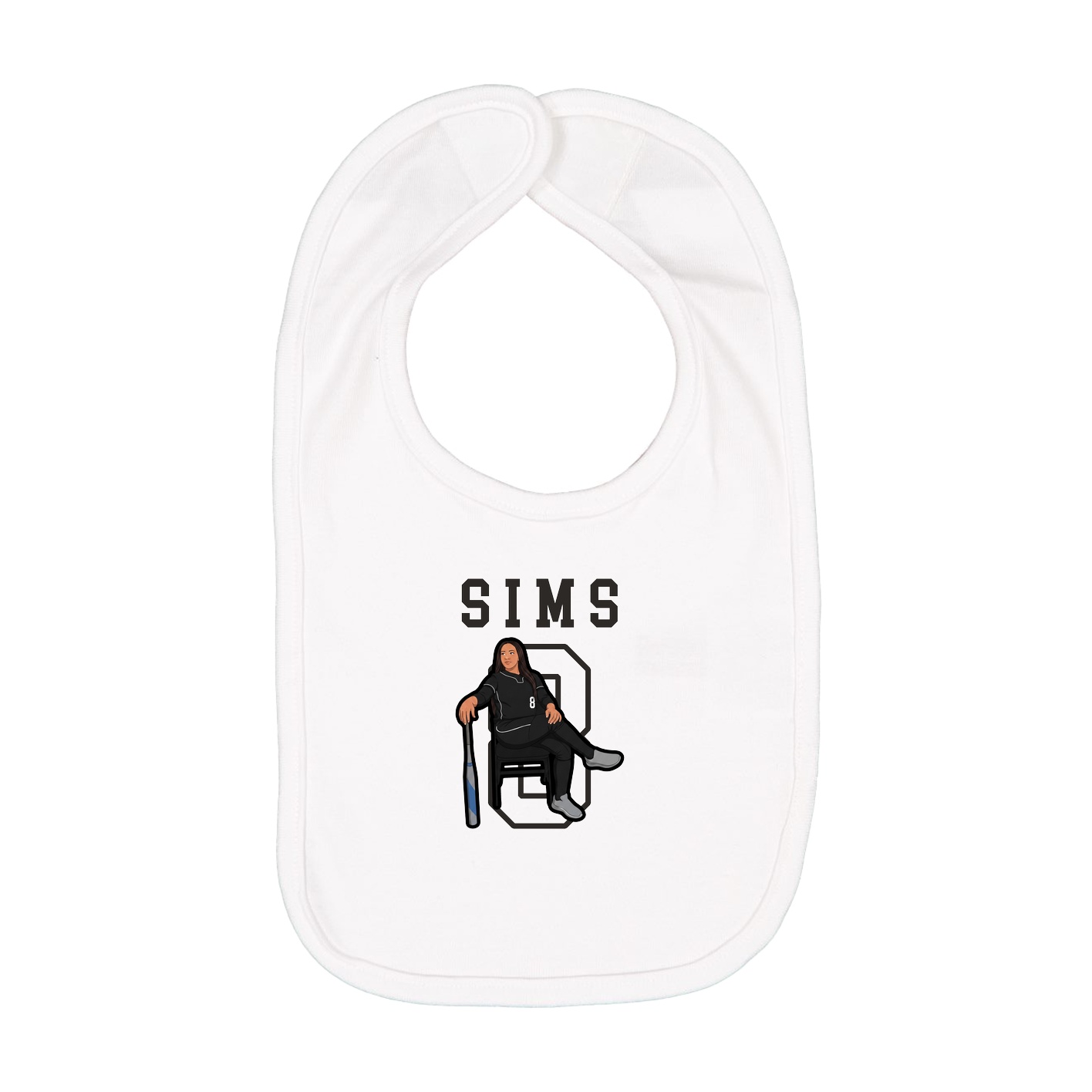 Infant Bib — Shirsey in White