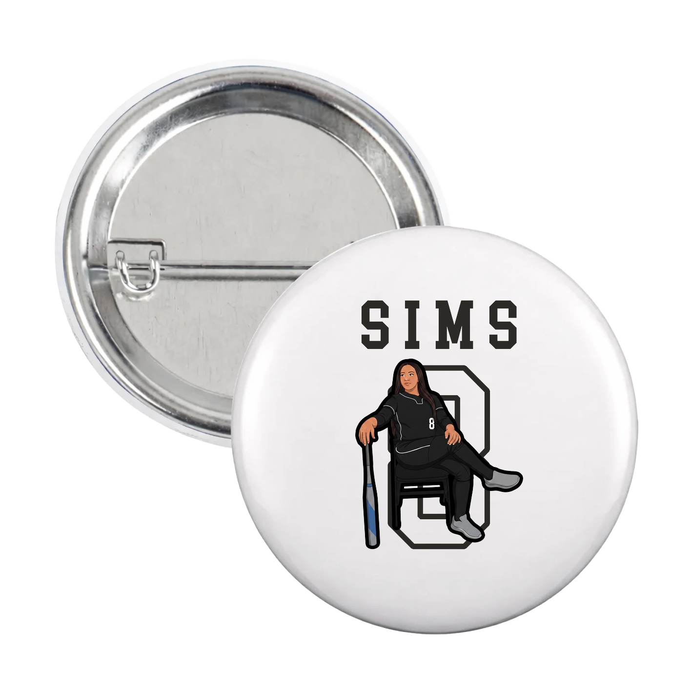 Game Day Button — Shirsey in White