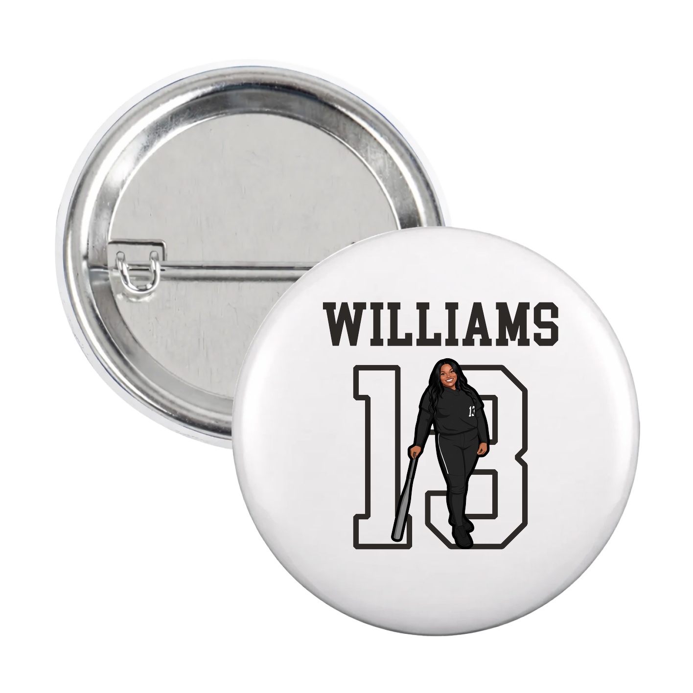 Game Day Button — Shirsey in White