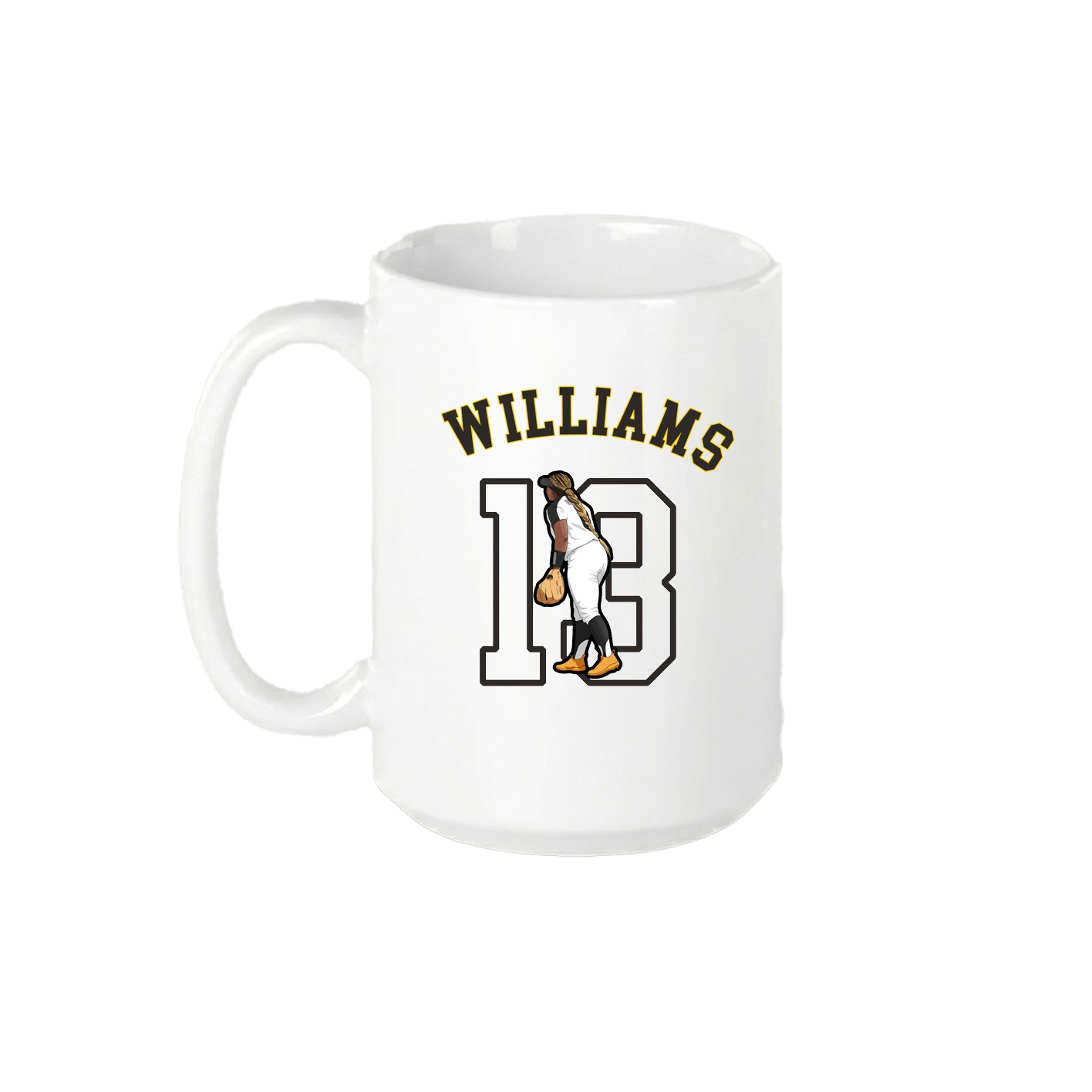 15oz Coffee Mug — Shirsey Arch in White