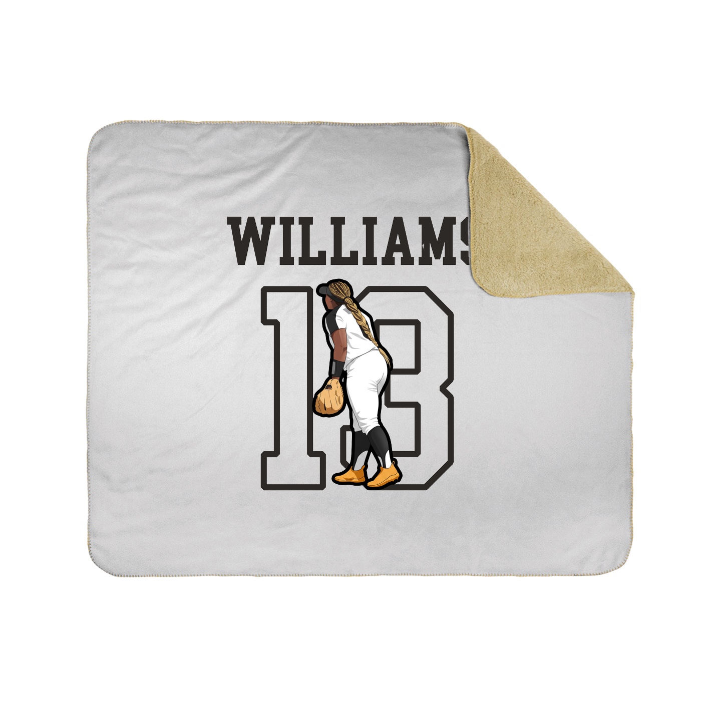 Throw Blanket — Shirsey in White
