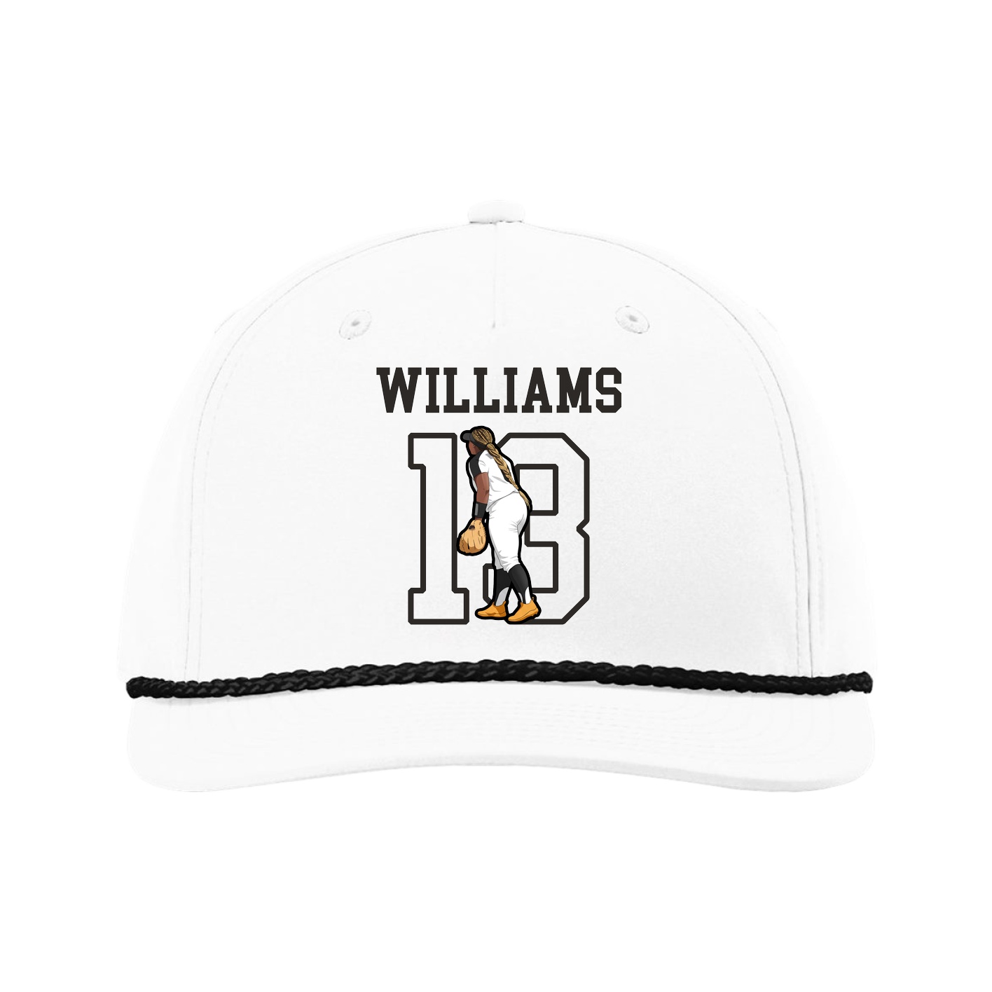 Five-Panel Classic Rope Cap — Shirsey in White