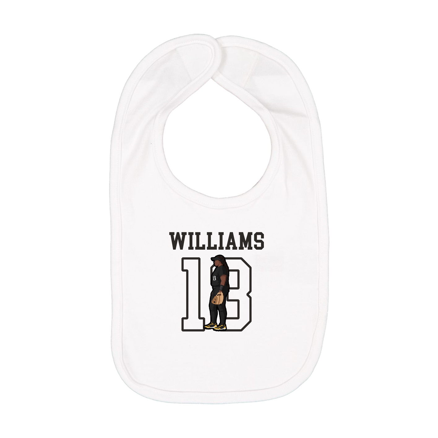 Infant Bib — Shirsey in White
