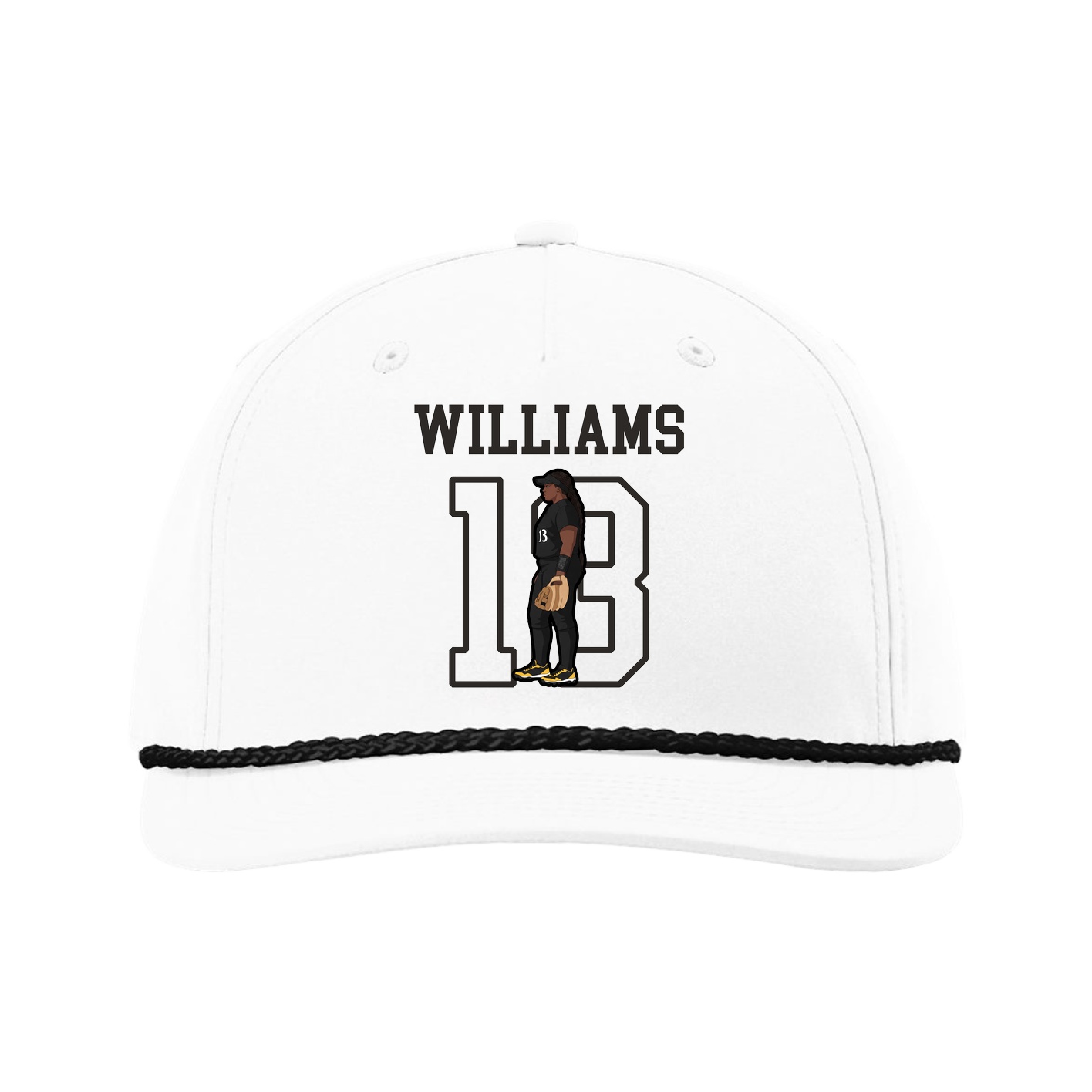 Five-Panel Classic Rope Cap — Shirsey in White