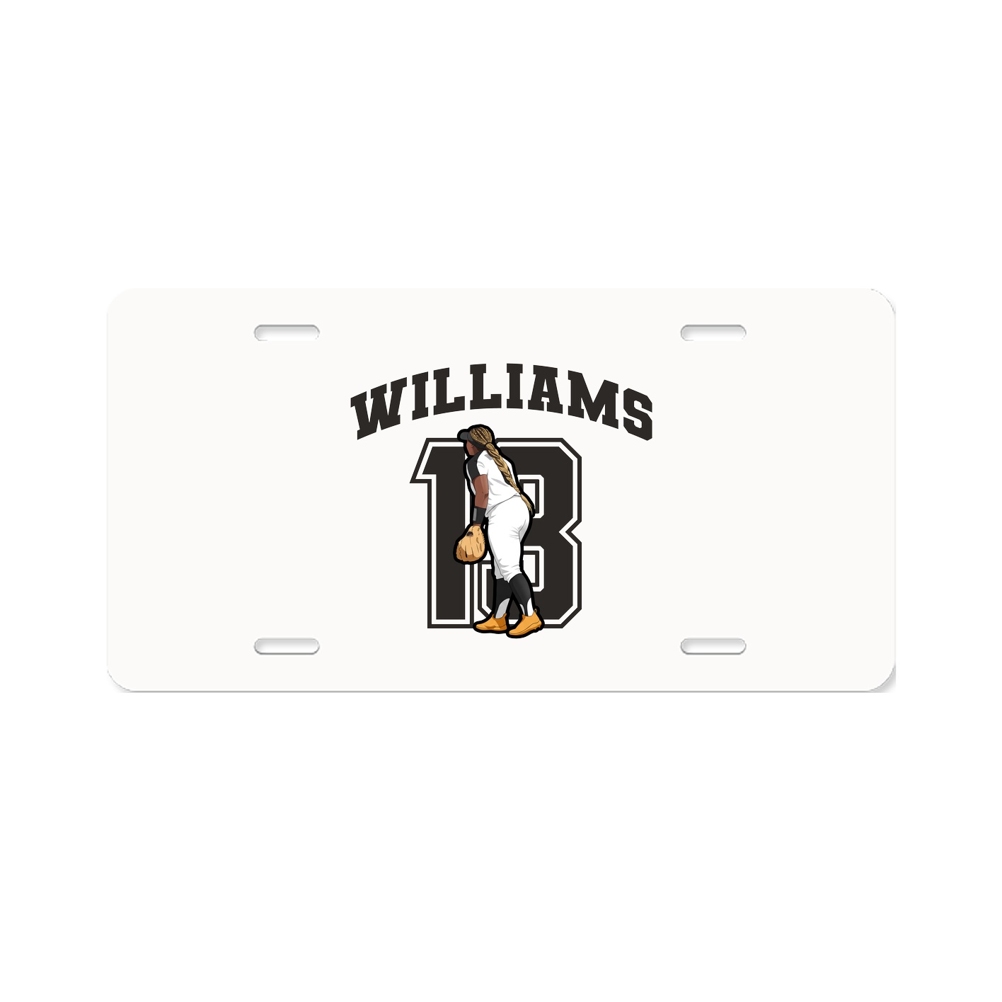 License Plate — Number in Classic