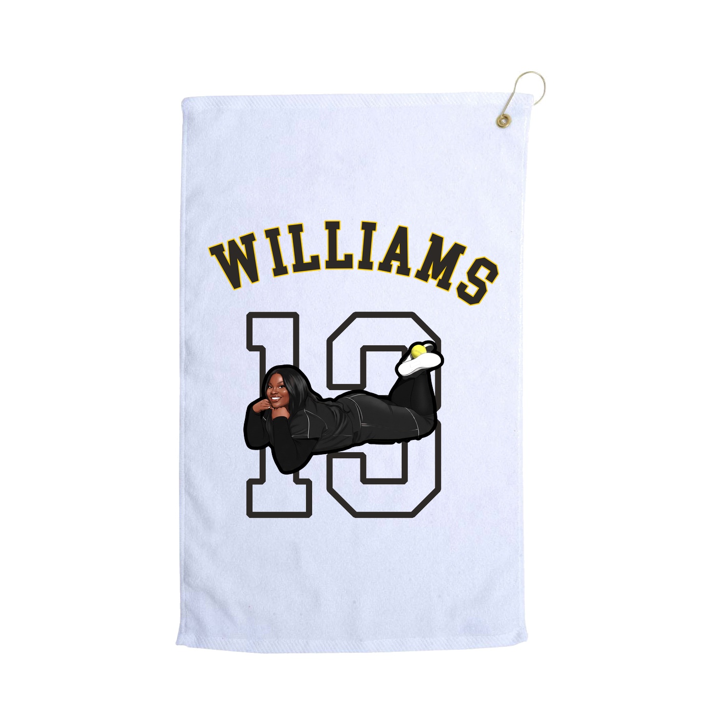Golf Towel — Shirsey Arch in White