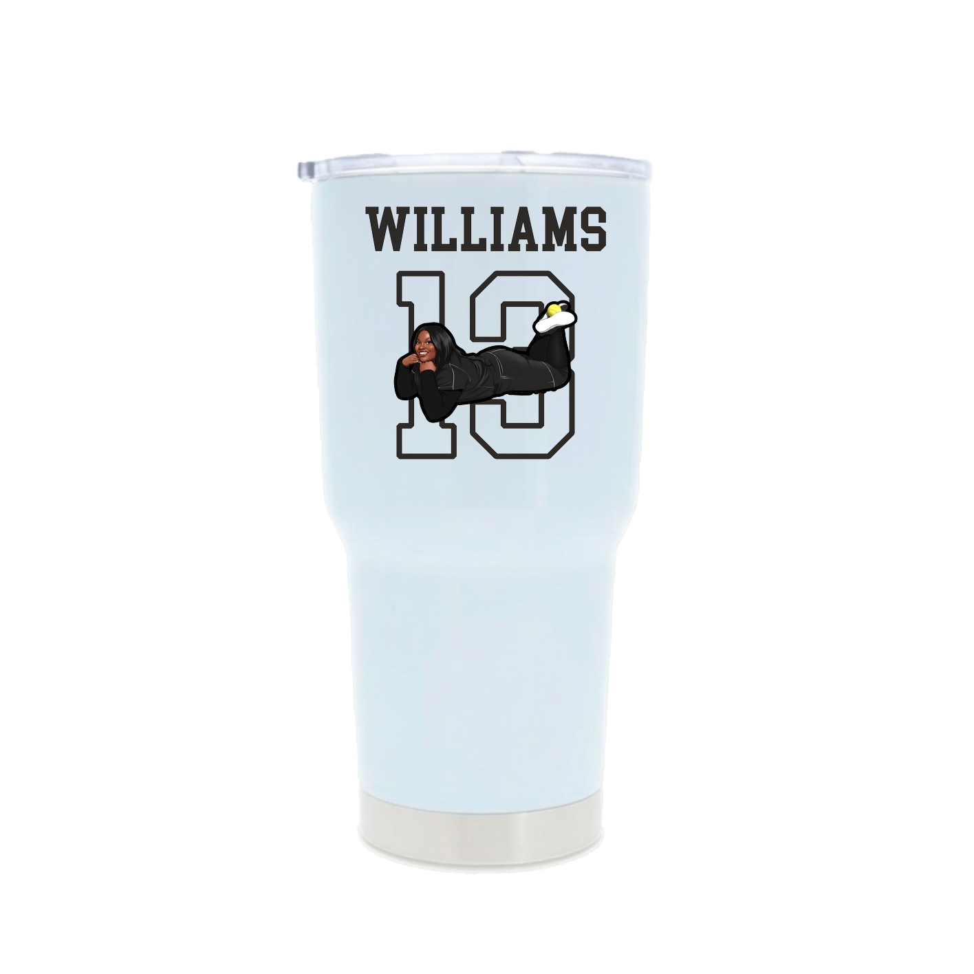 30oz Stainless Steel Tumbler — Shirsey in White