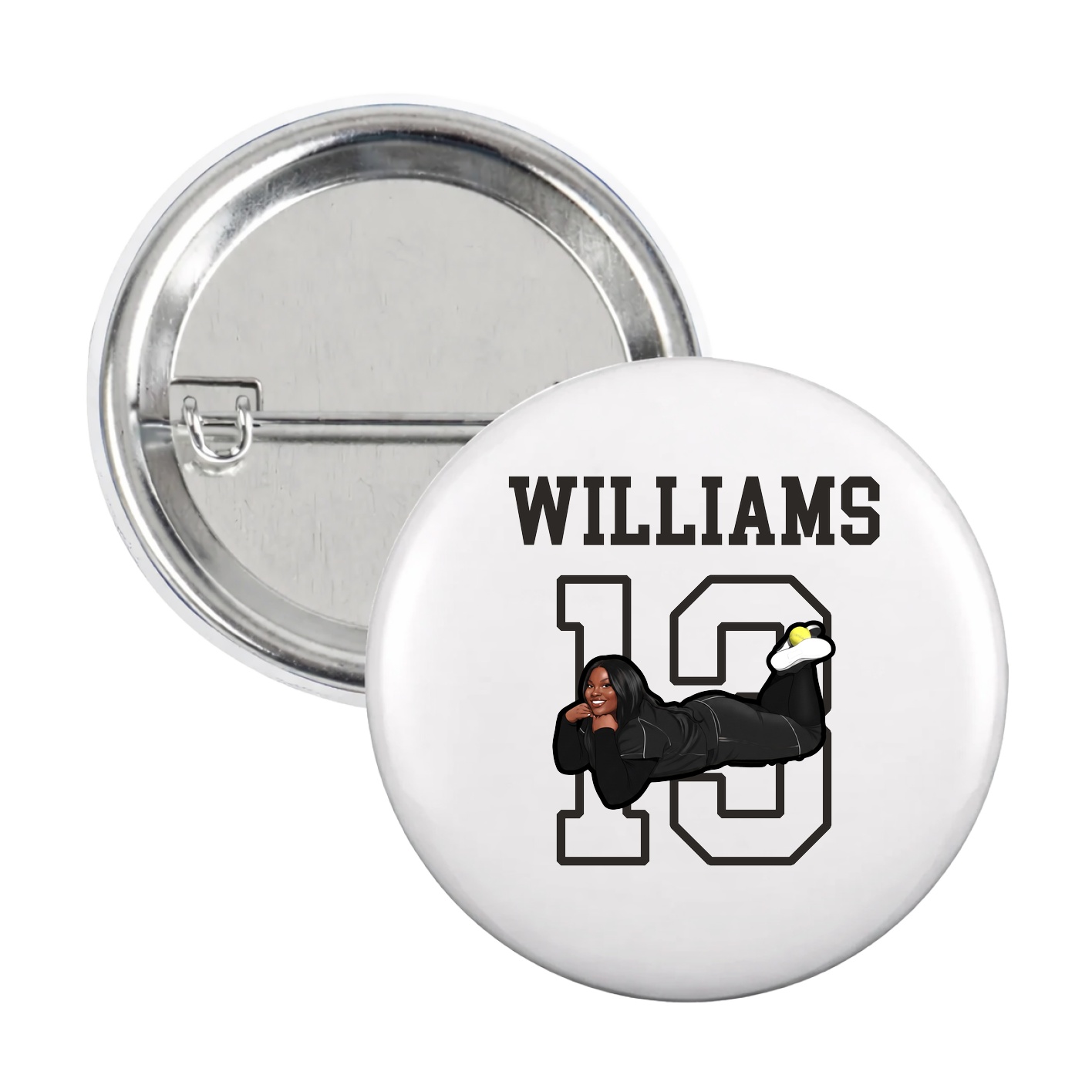 Game Day Button — Shirsey in White