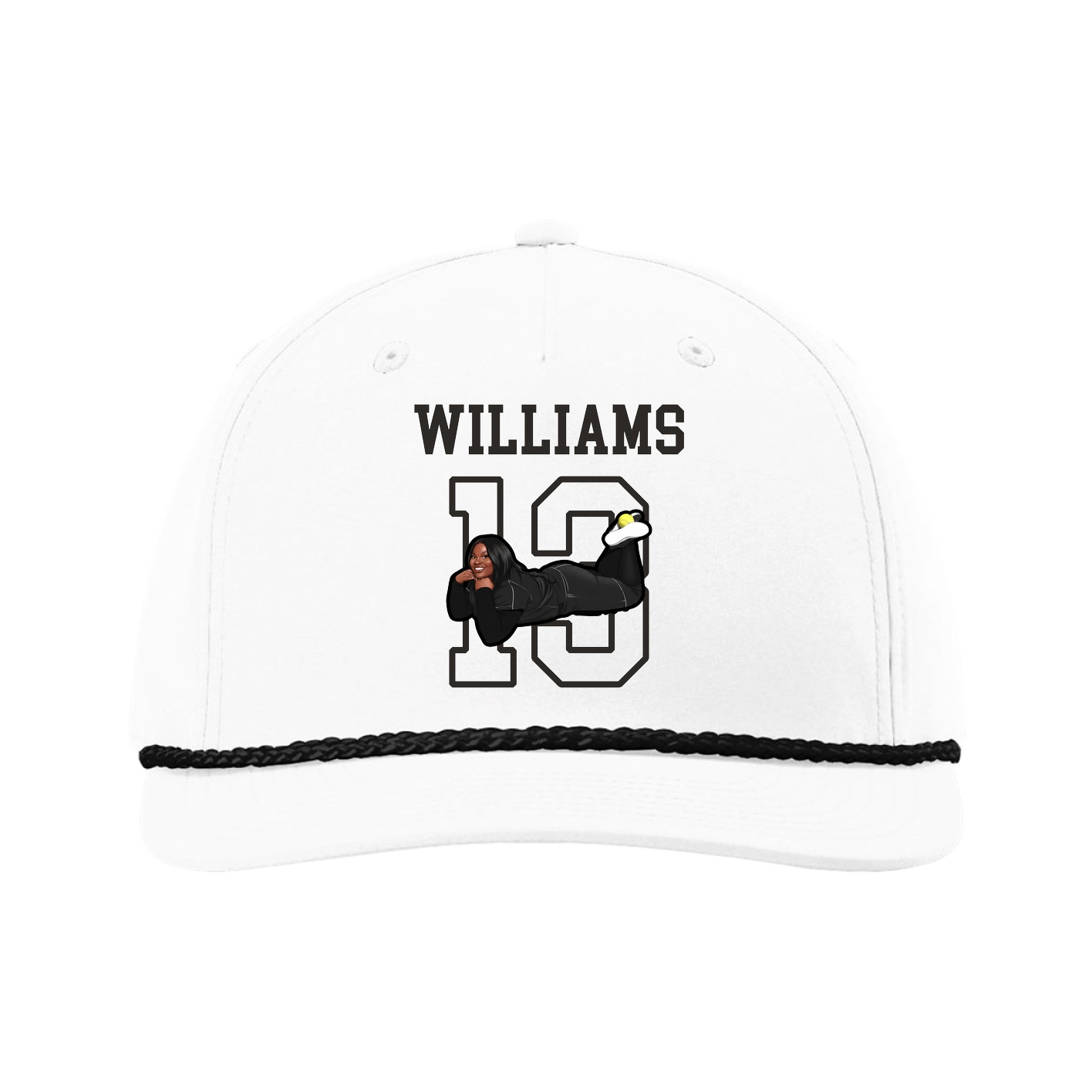 Five-Panel Classic Rope Cap — Shirsey in White