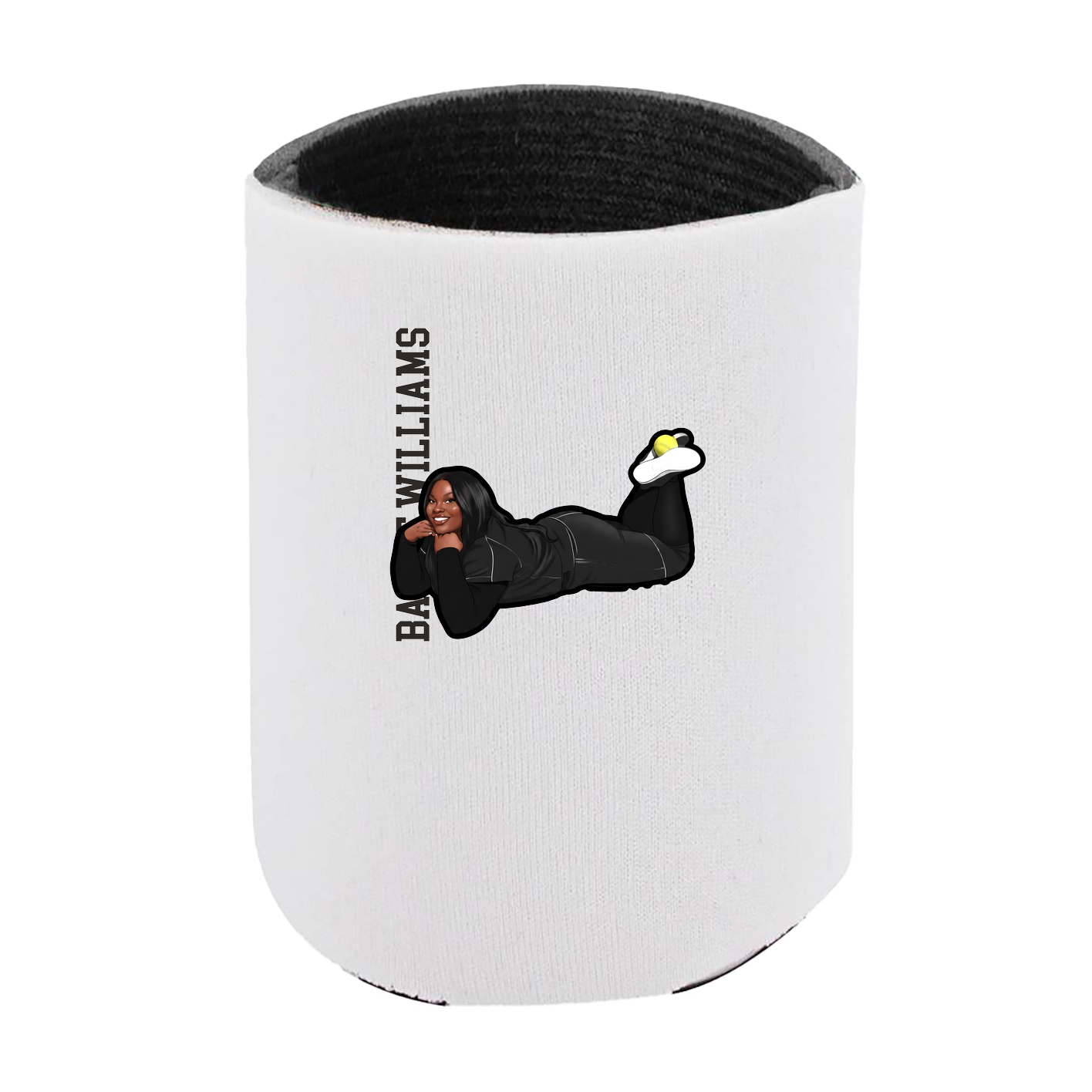 Can Holder — Name Vertical in White