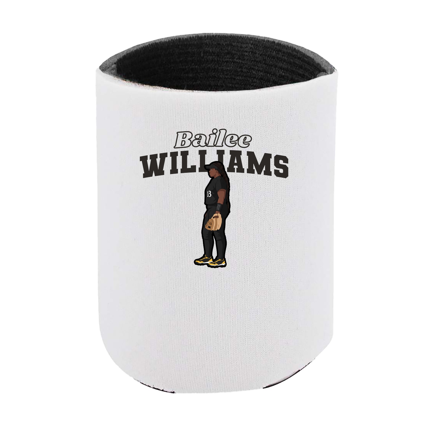 Can Holder — Name Arch in White