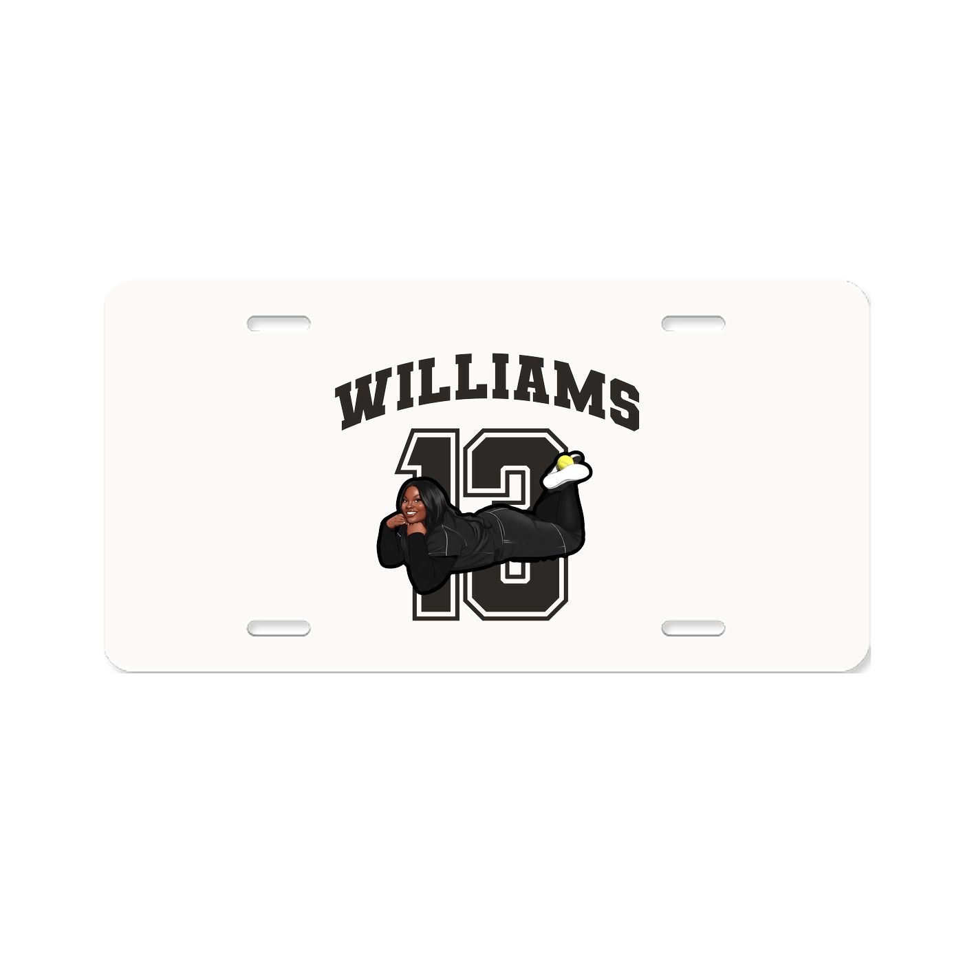 License Plate — Number in Classic
