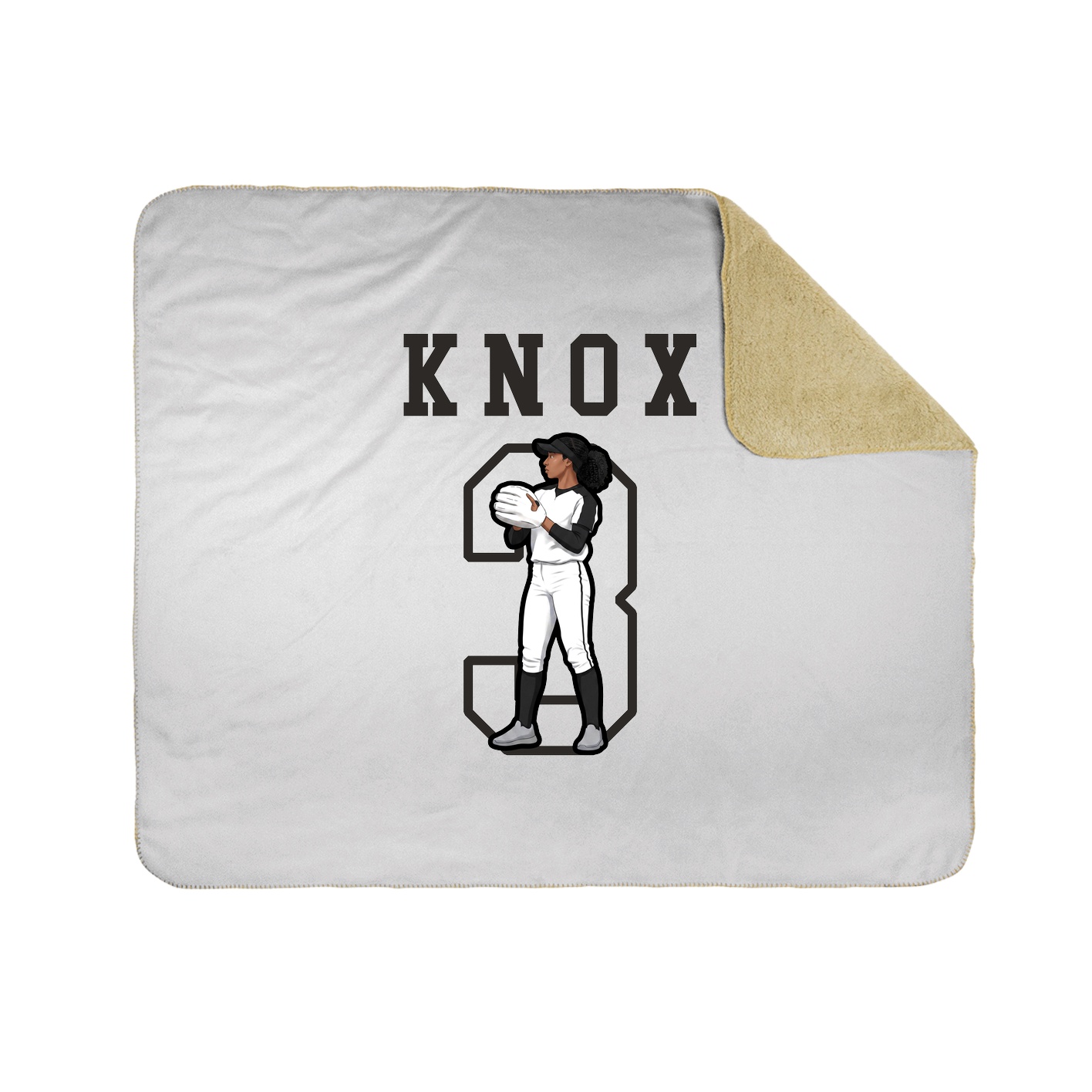 Throw Blanket — Shirsey in White